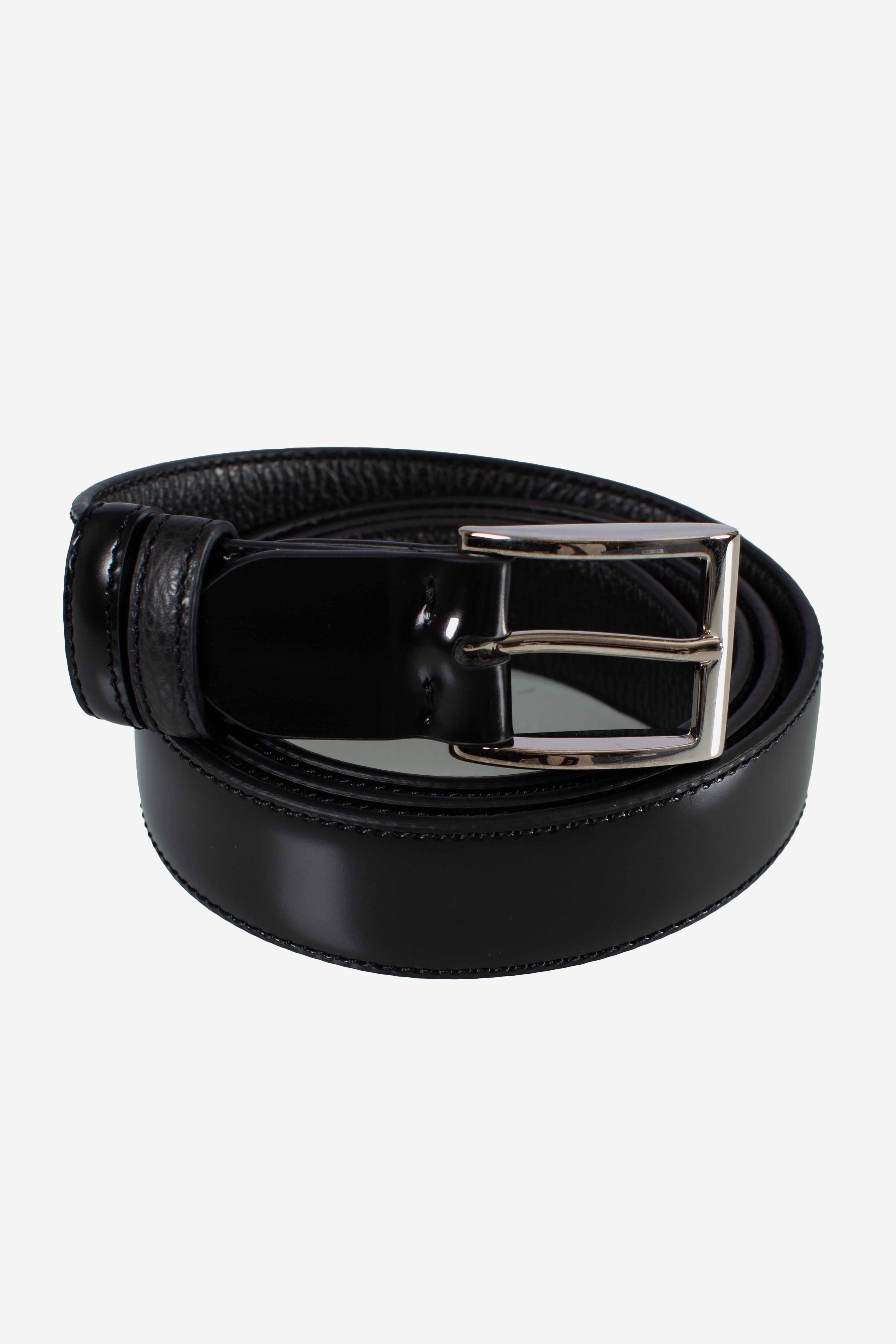 Cintura nera 30mm regolabile double