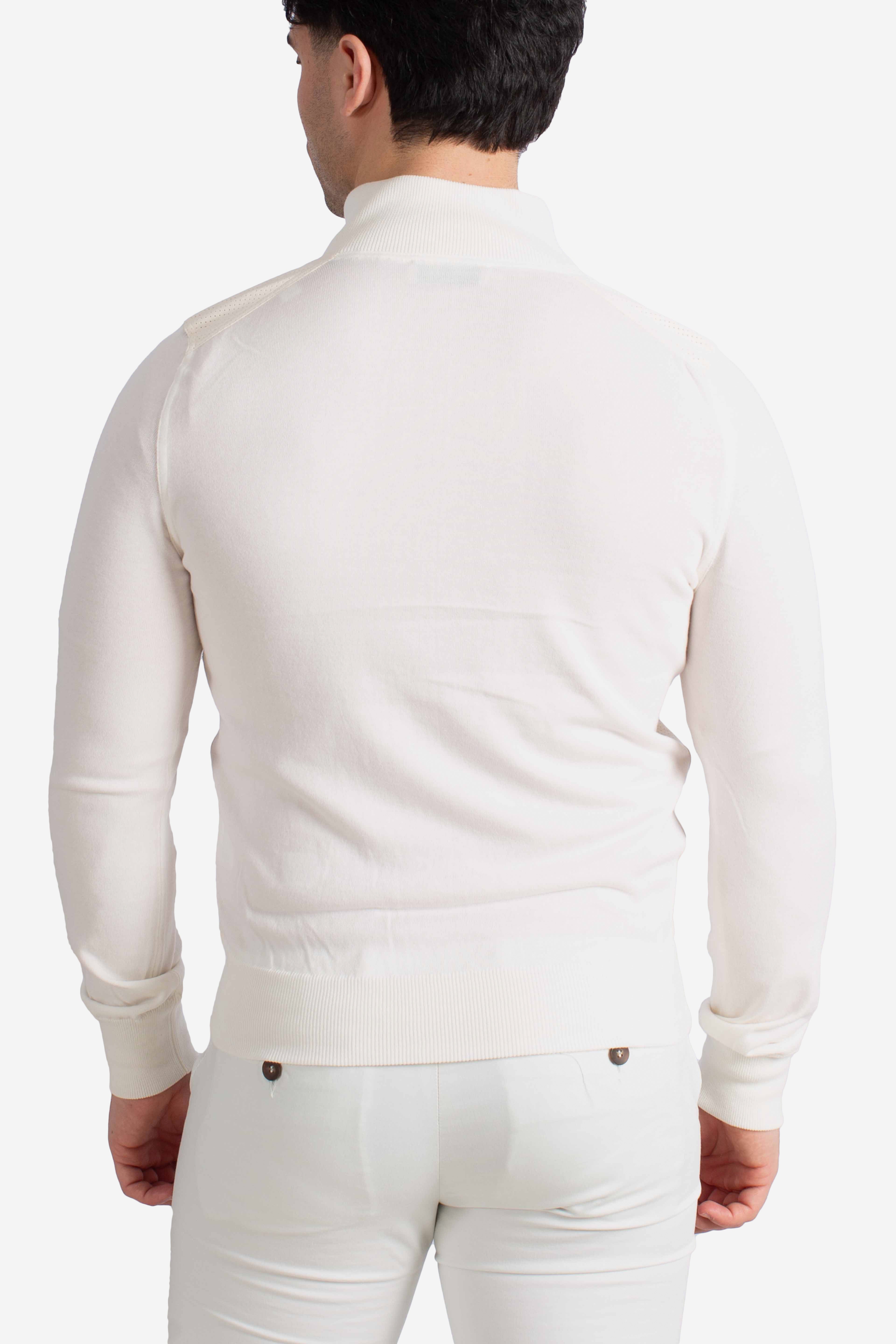 Giubbino in alcantara bianco