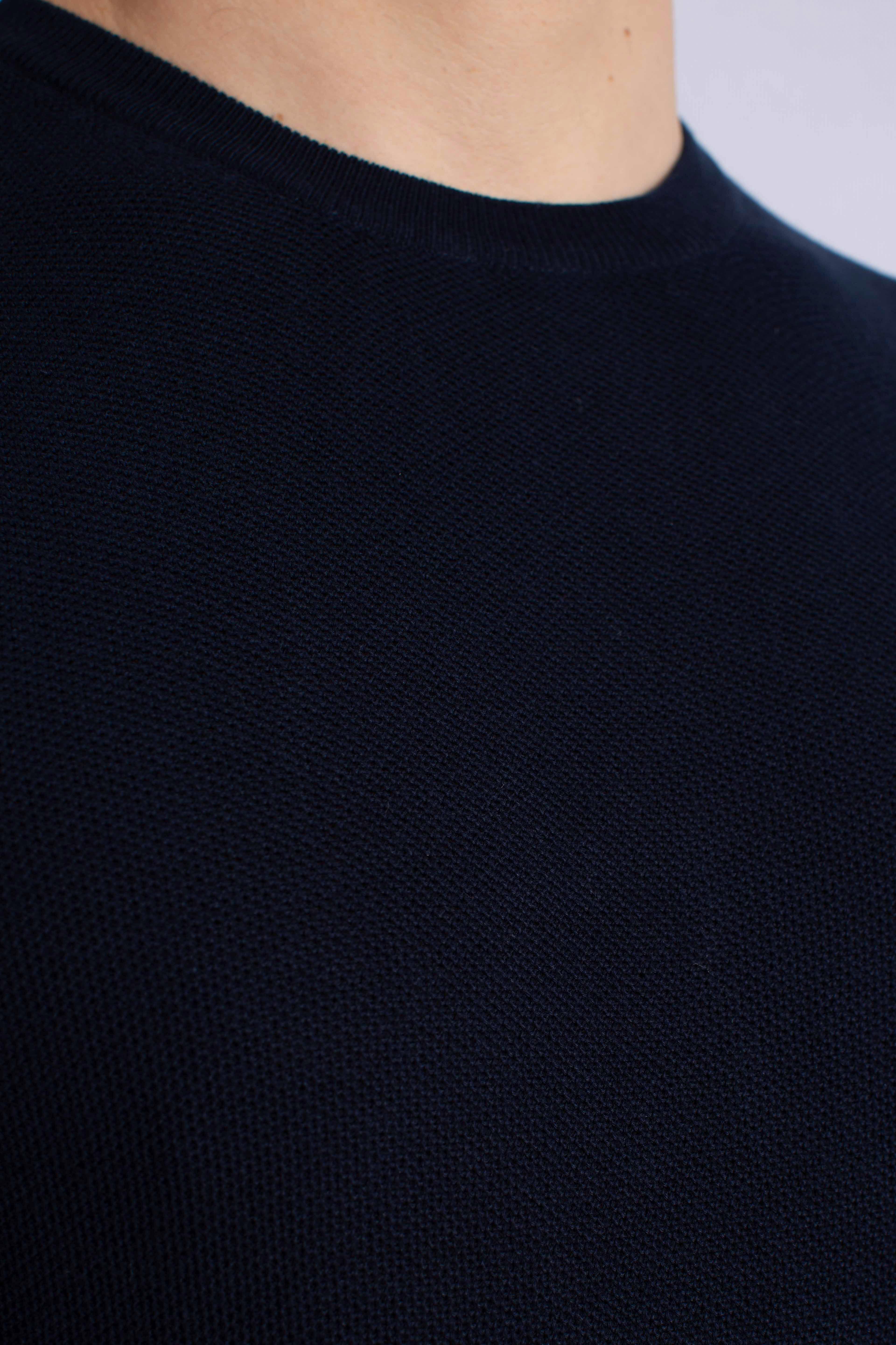 Pull Girocollo Travel in Cotone blu