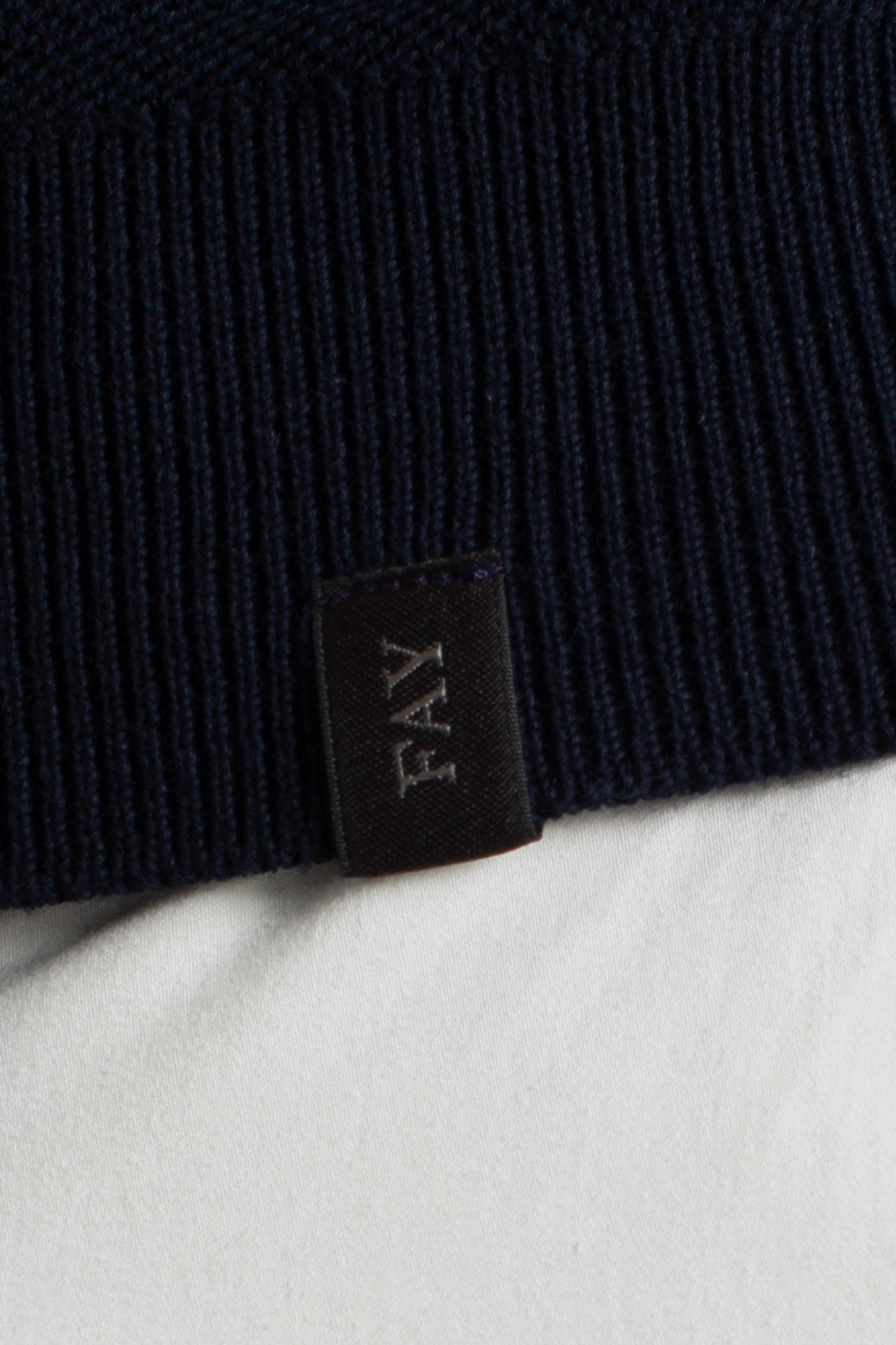 Pull Girocollo Travel in Cotone blu