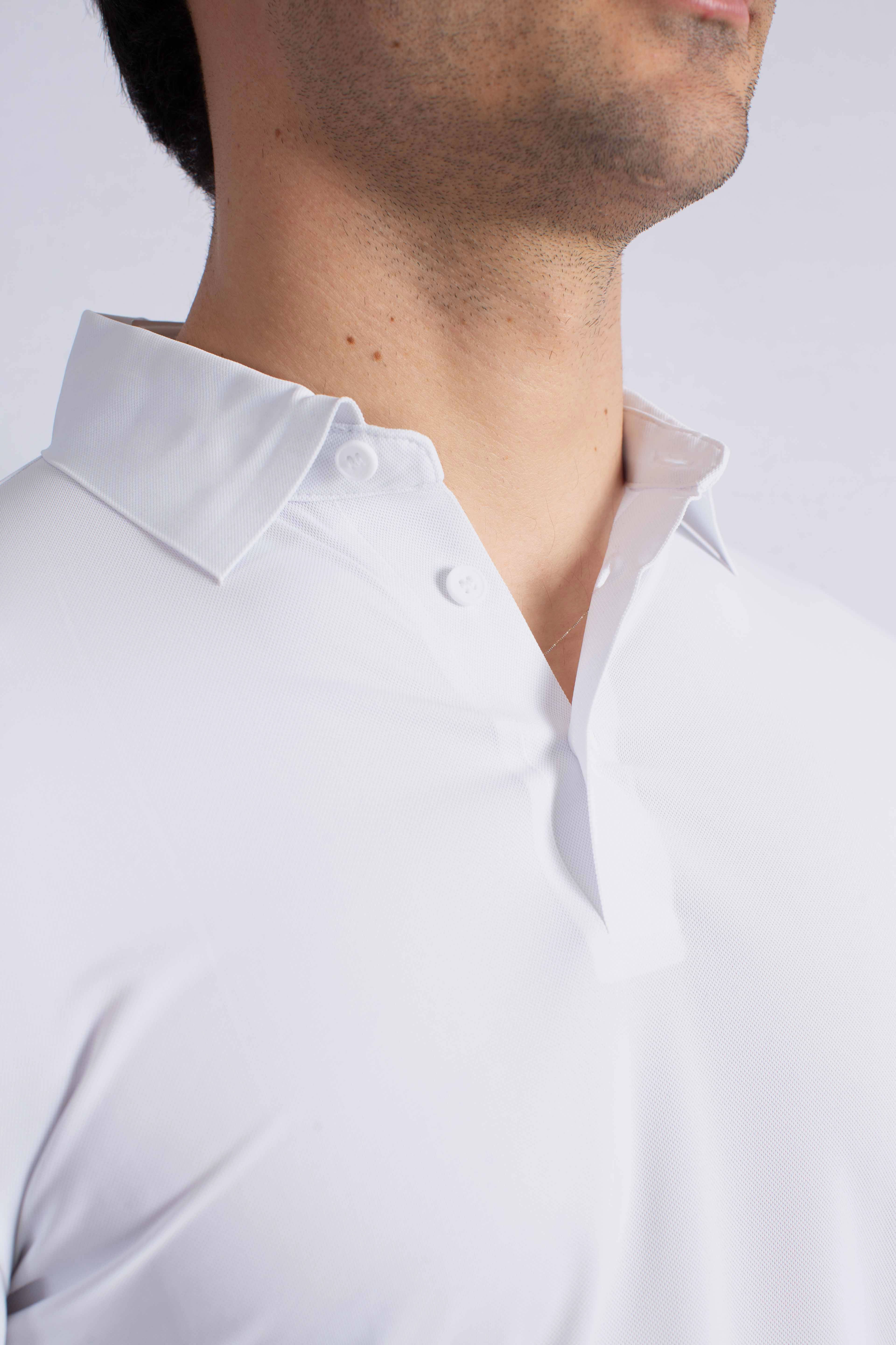 Polo tecnica white