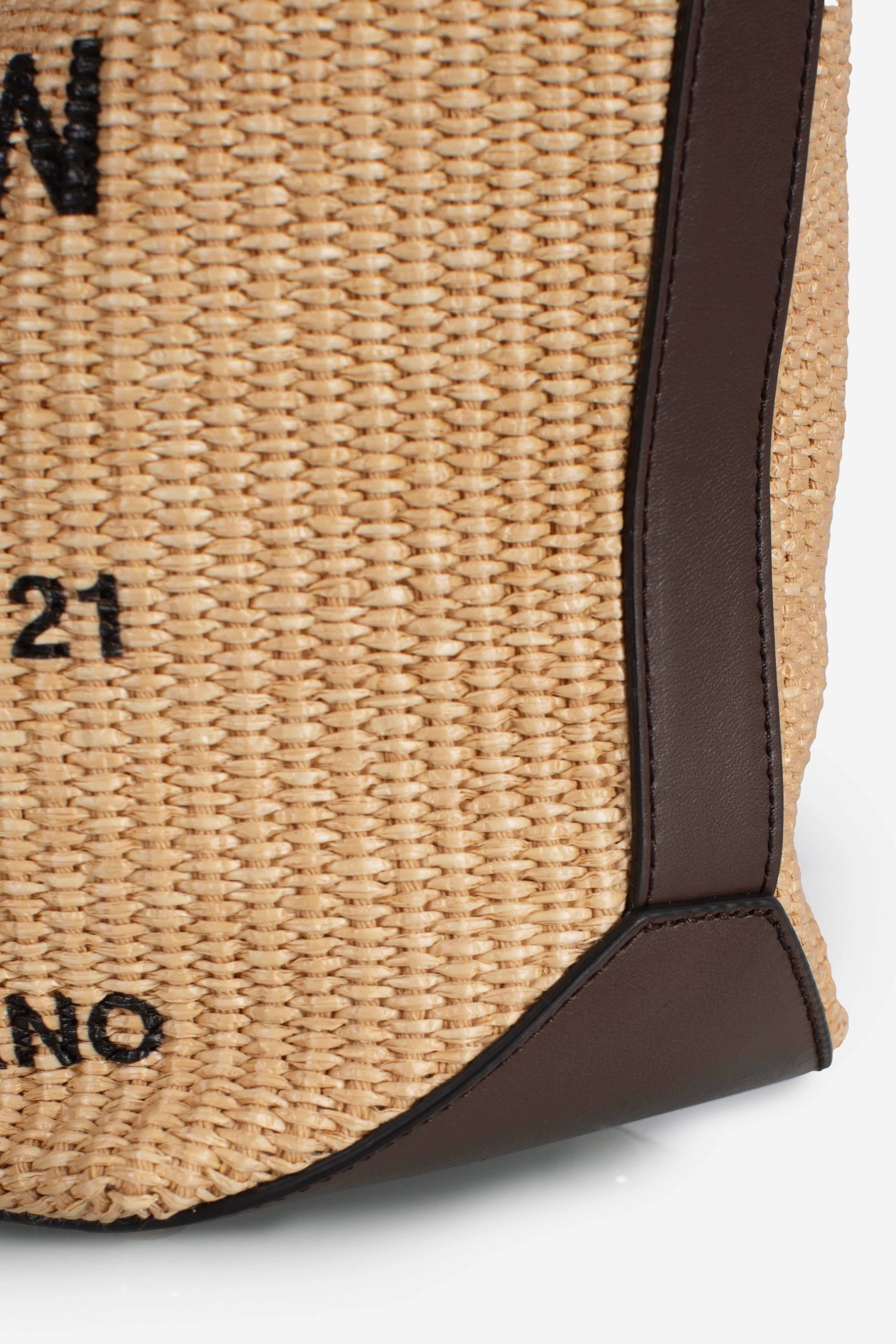 Borsa Shopping Hogan Address Piccola Marrone Avorio
