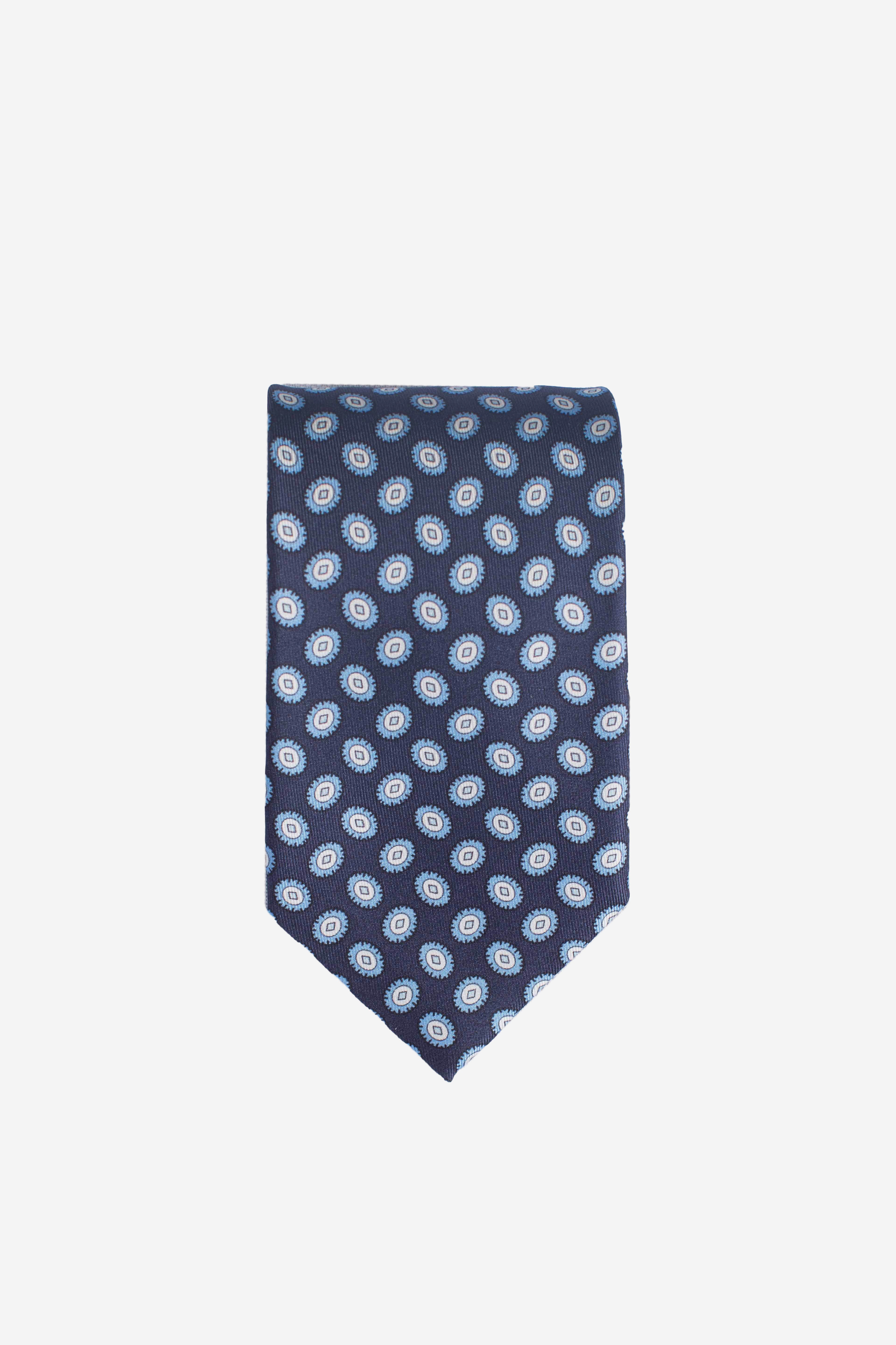 Cravatta in seta cravatteria blu