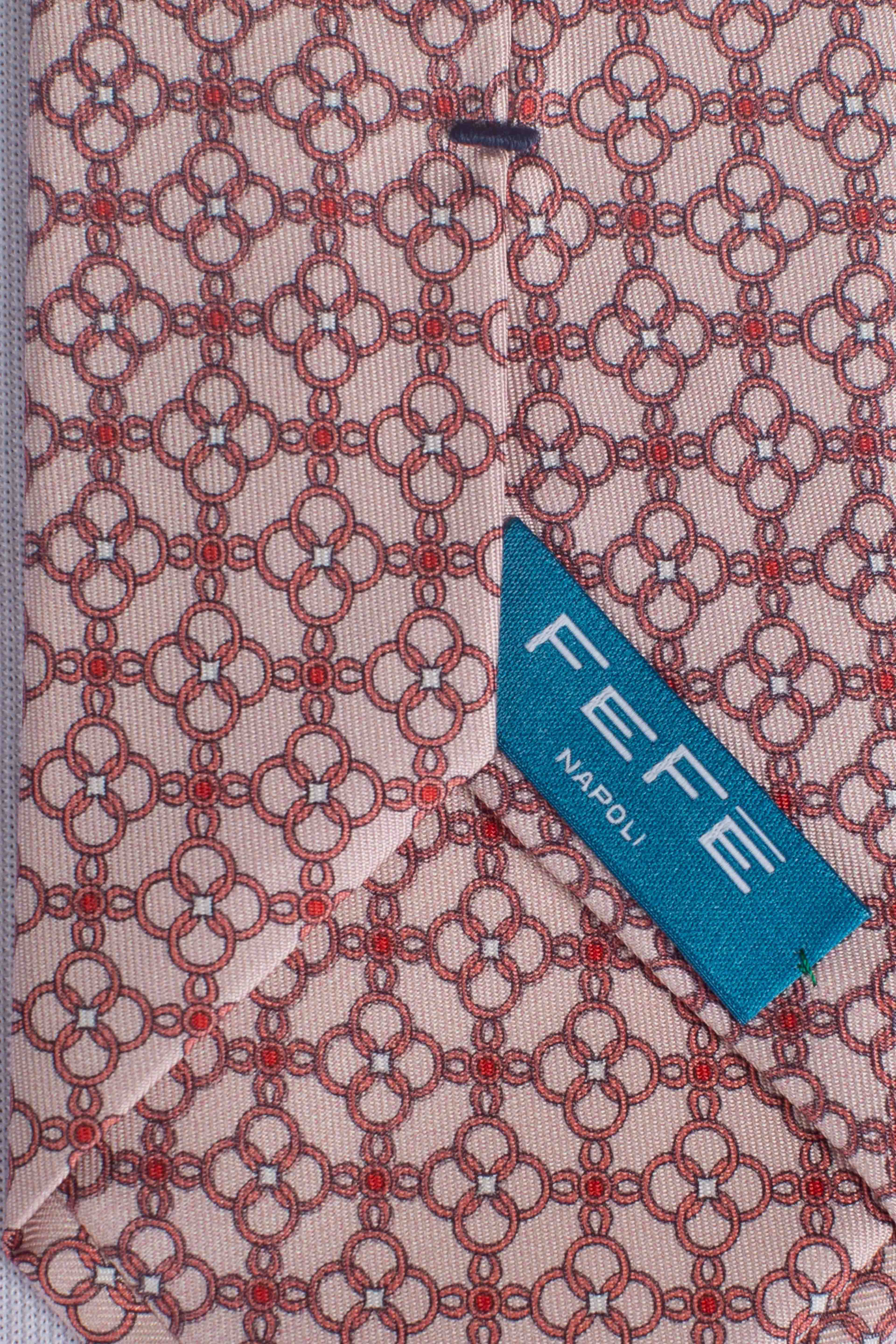 Cravatta in seta panfiore rosa