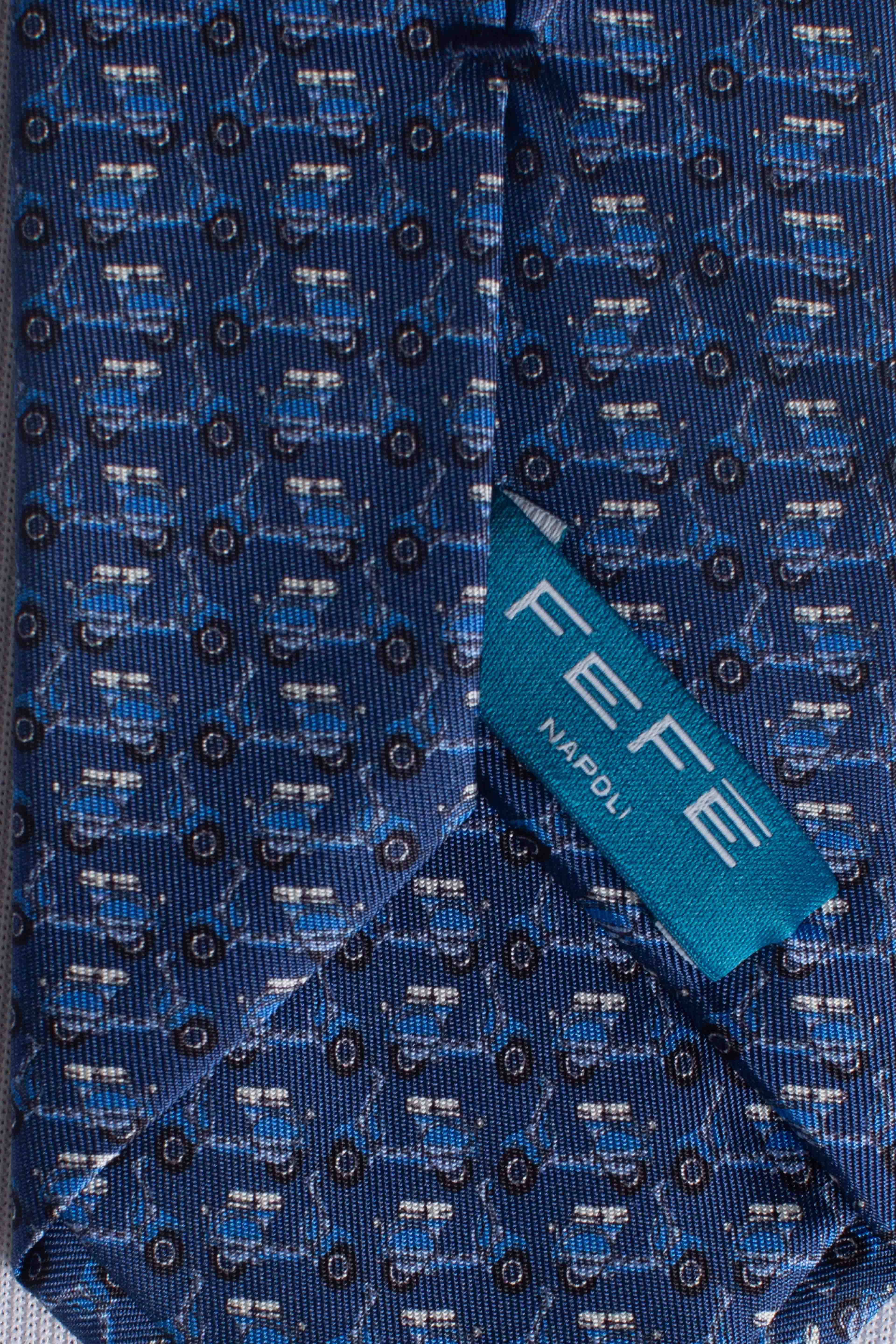 Cravatta in seta vespa blu