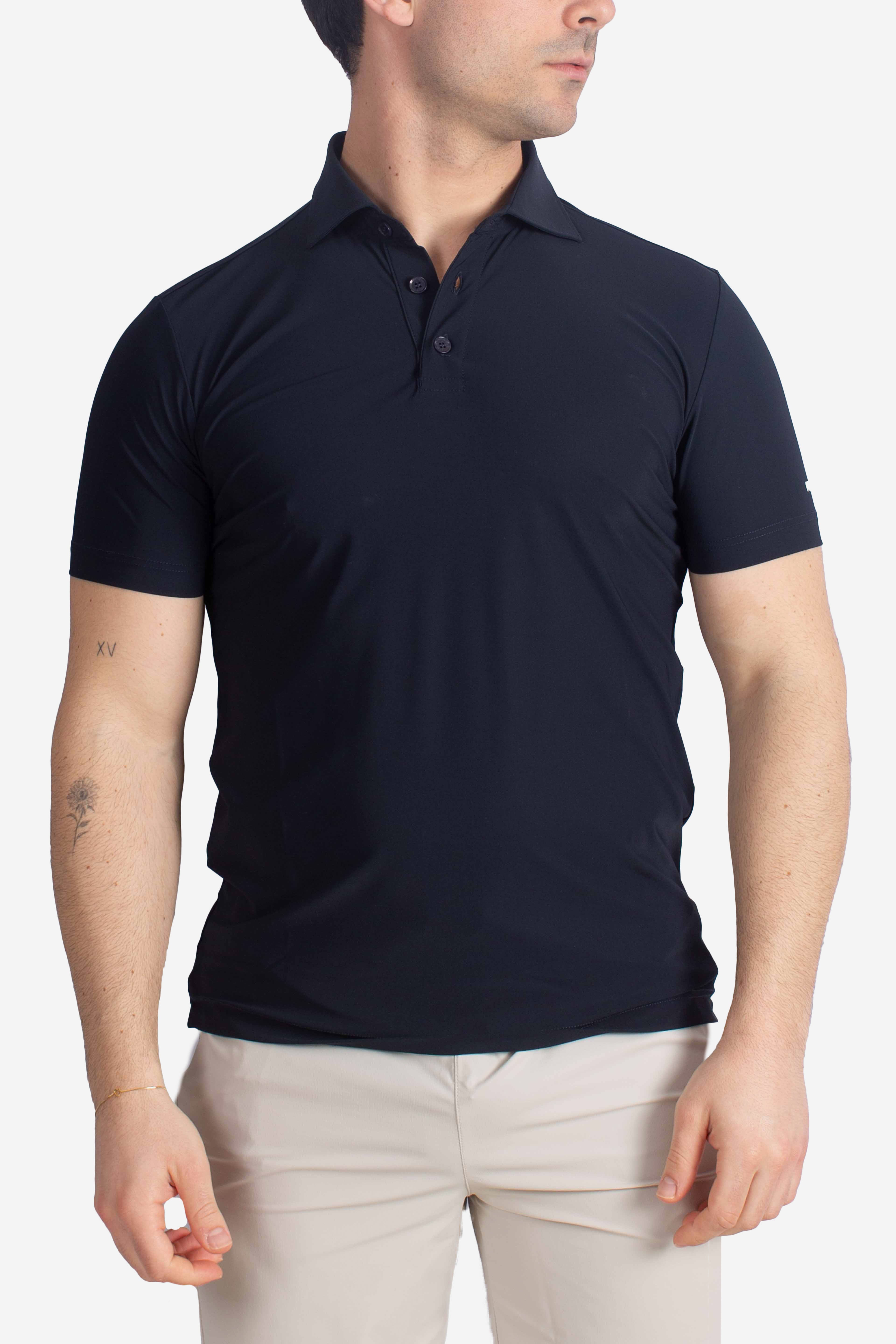 Polo Masamba tecnica navy blue
