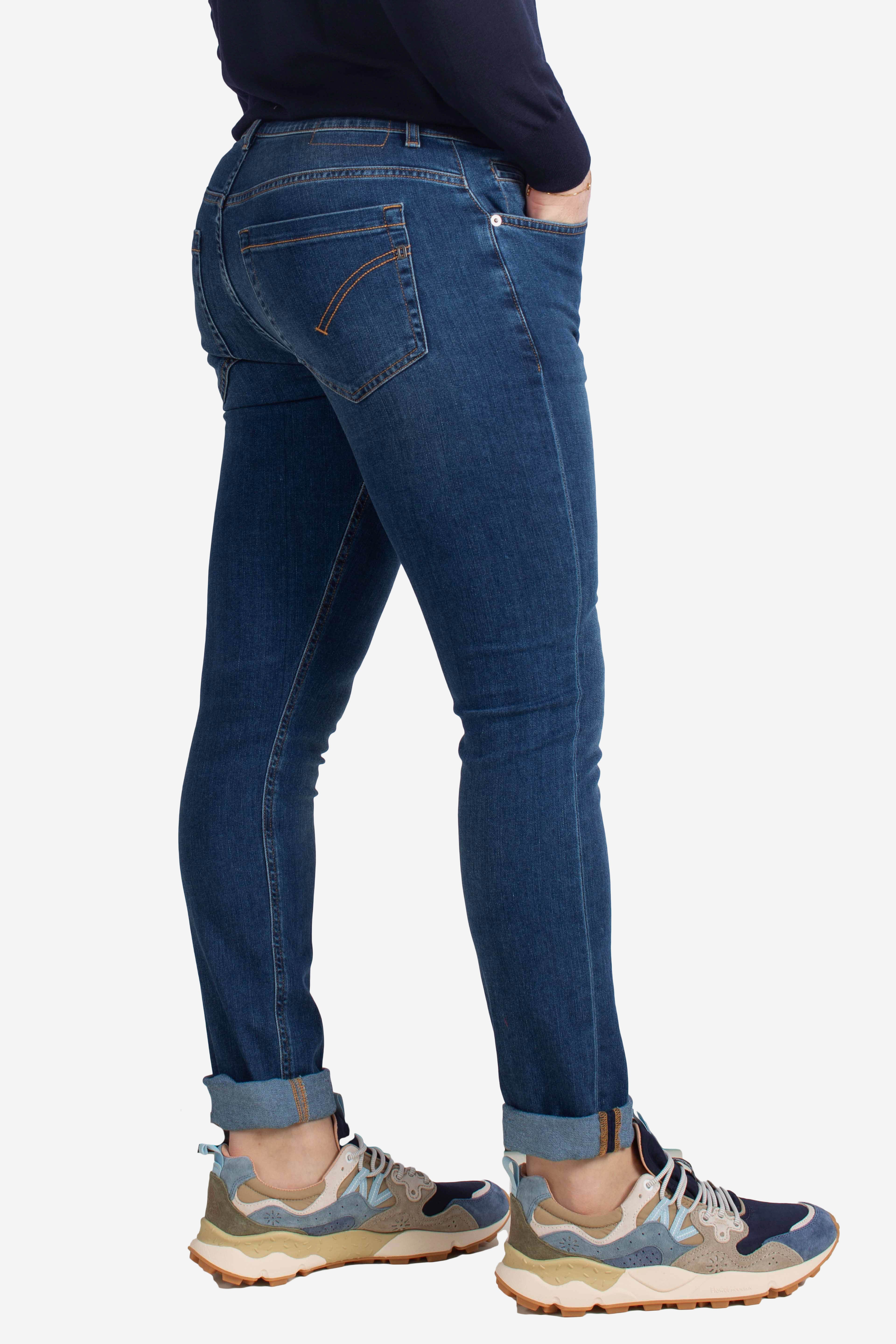 Jeans 5 tasche skinny George in coolmax denim stretch 9 oz