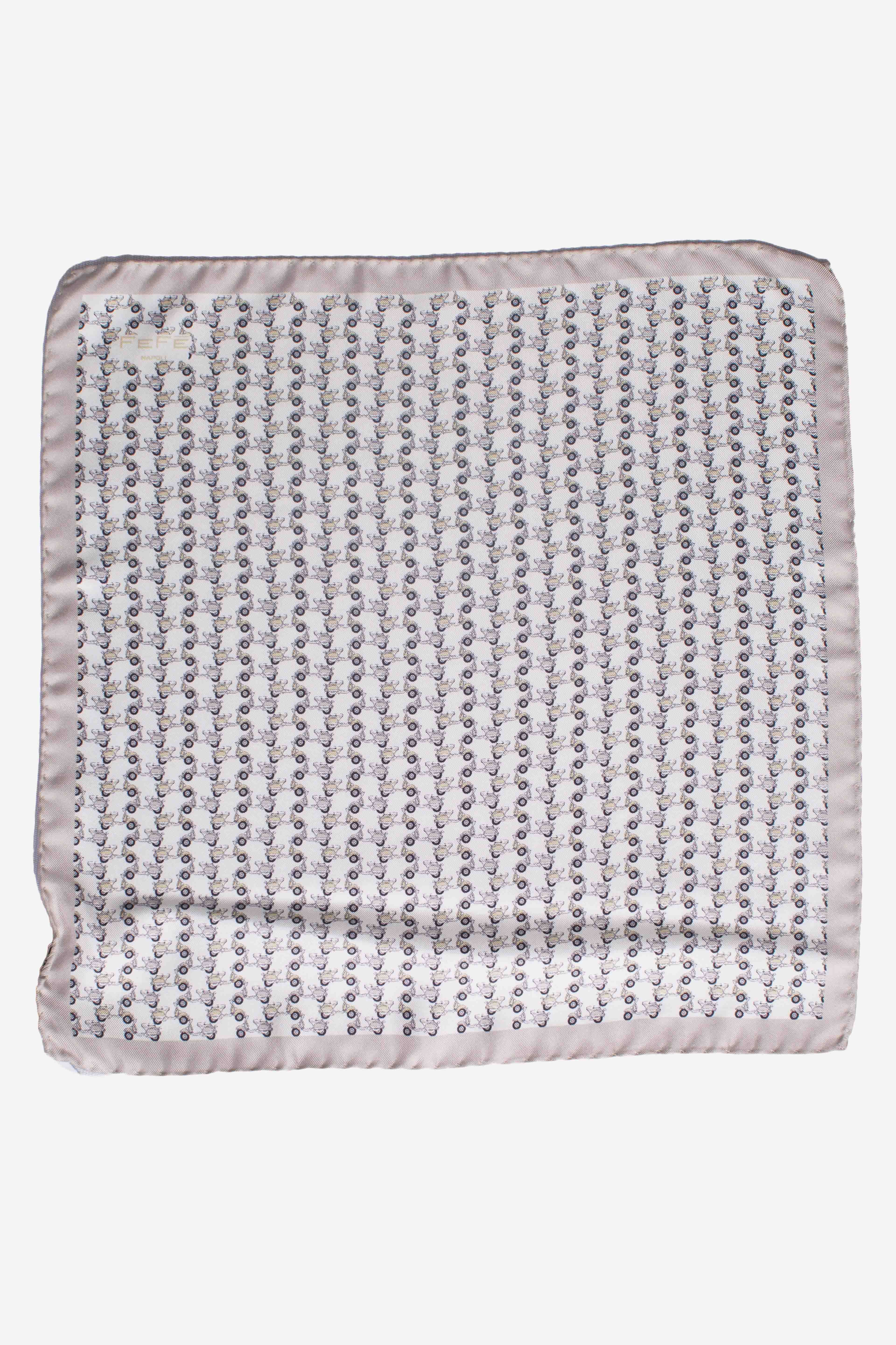 Pochette in seta vespa avorio