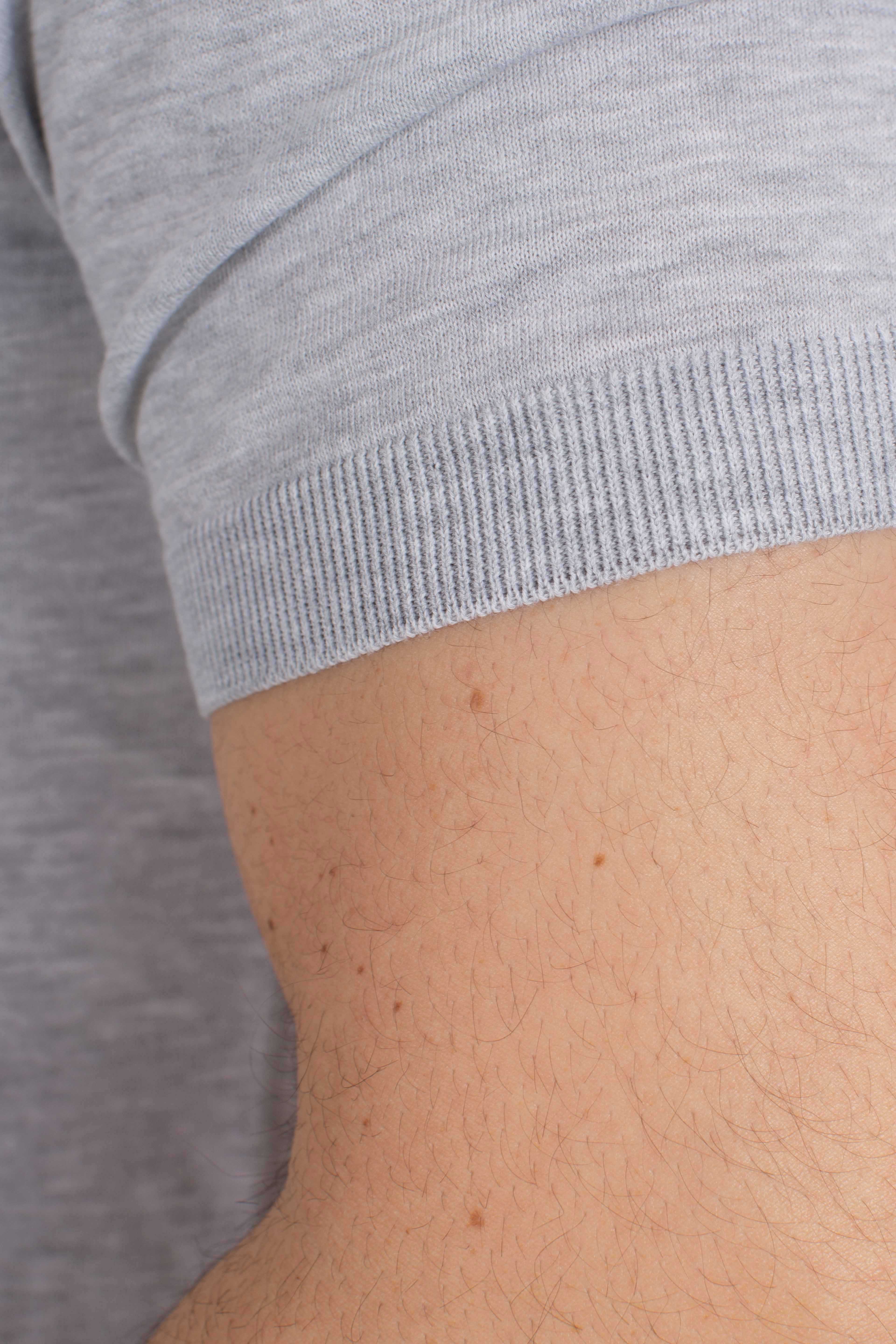 Maglia girocollo in cotone extra-fine grey