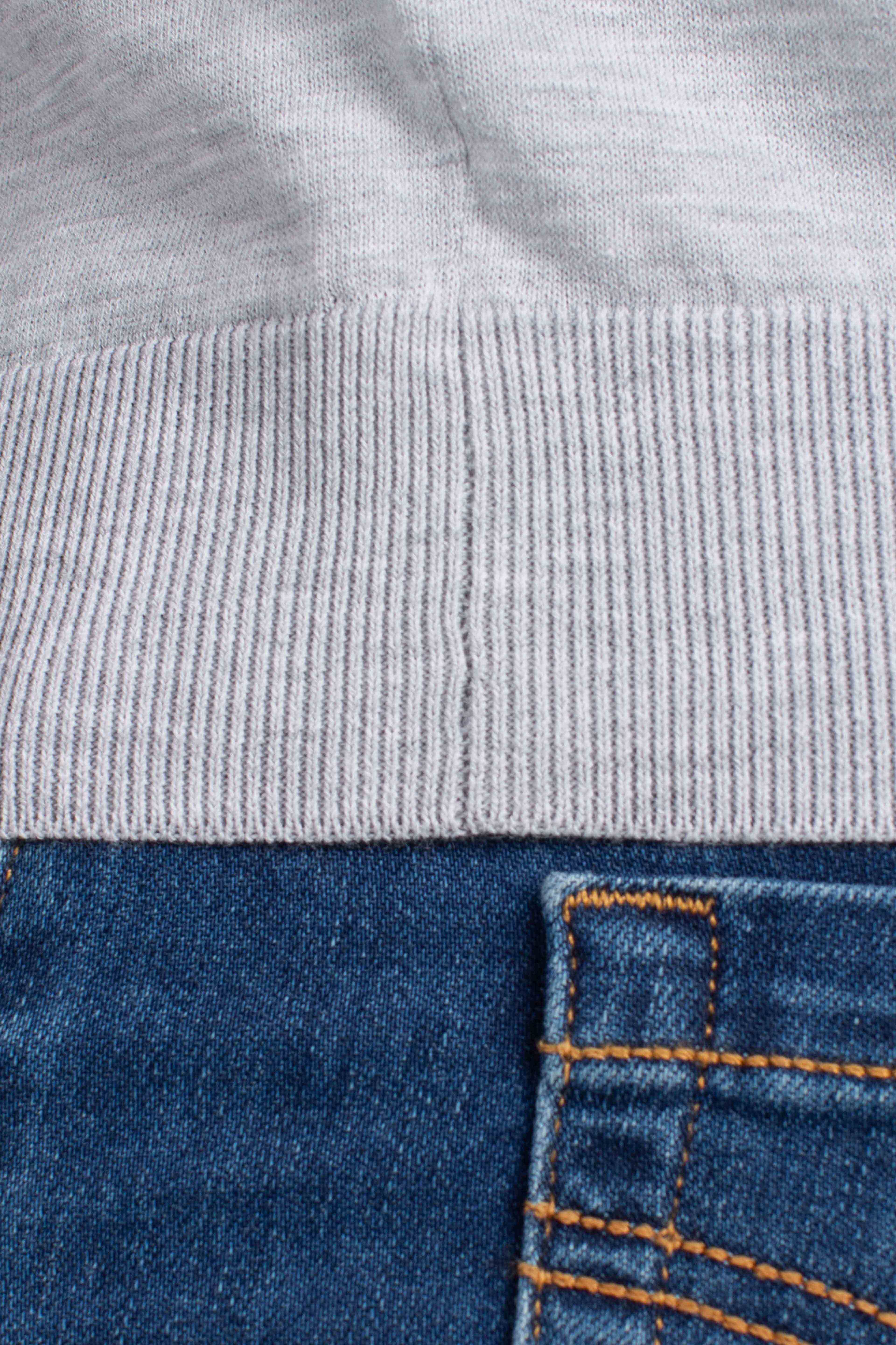 Maglia girocollo in cotone extra-fine grey