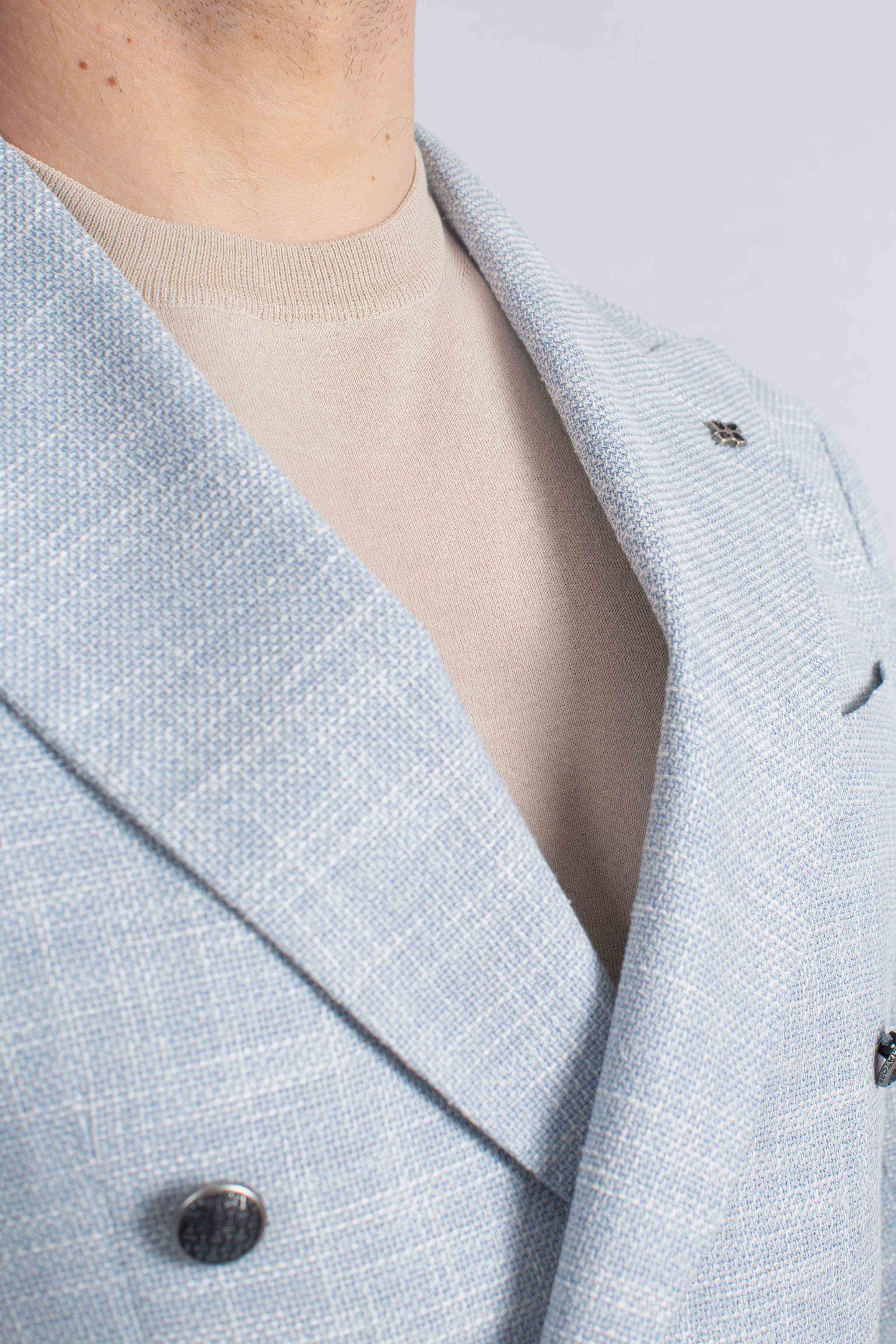 Giacca doppiopetto Montecarlo azzurra