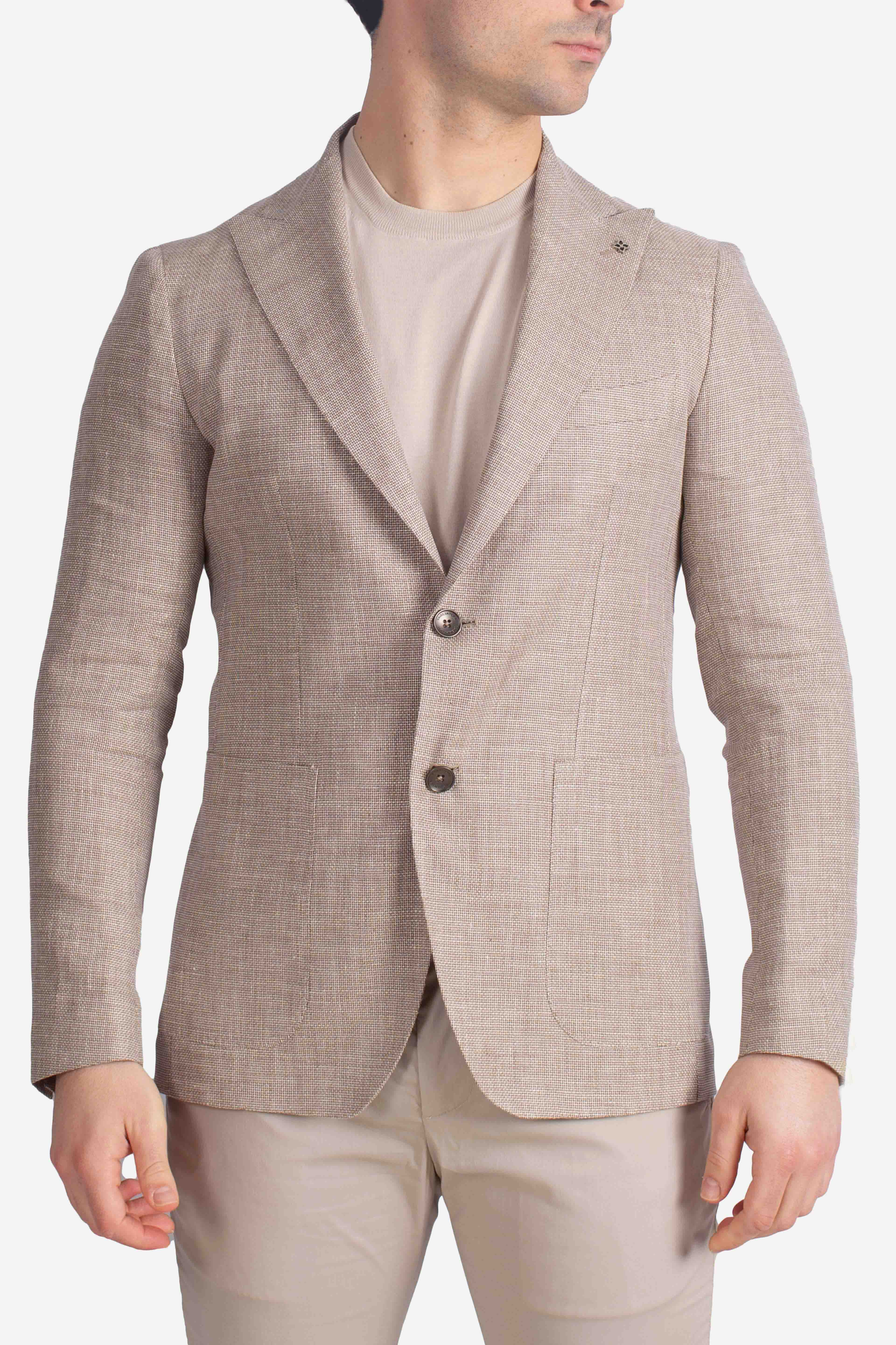 Giacca monopetto Montecarlo tortora