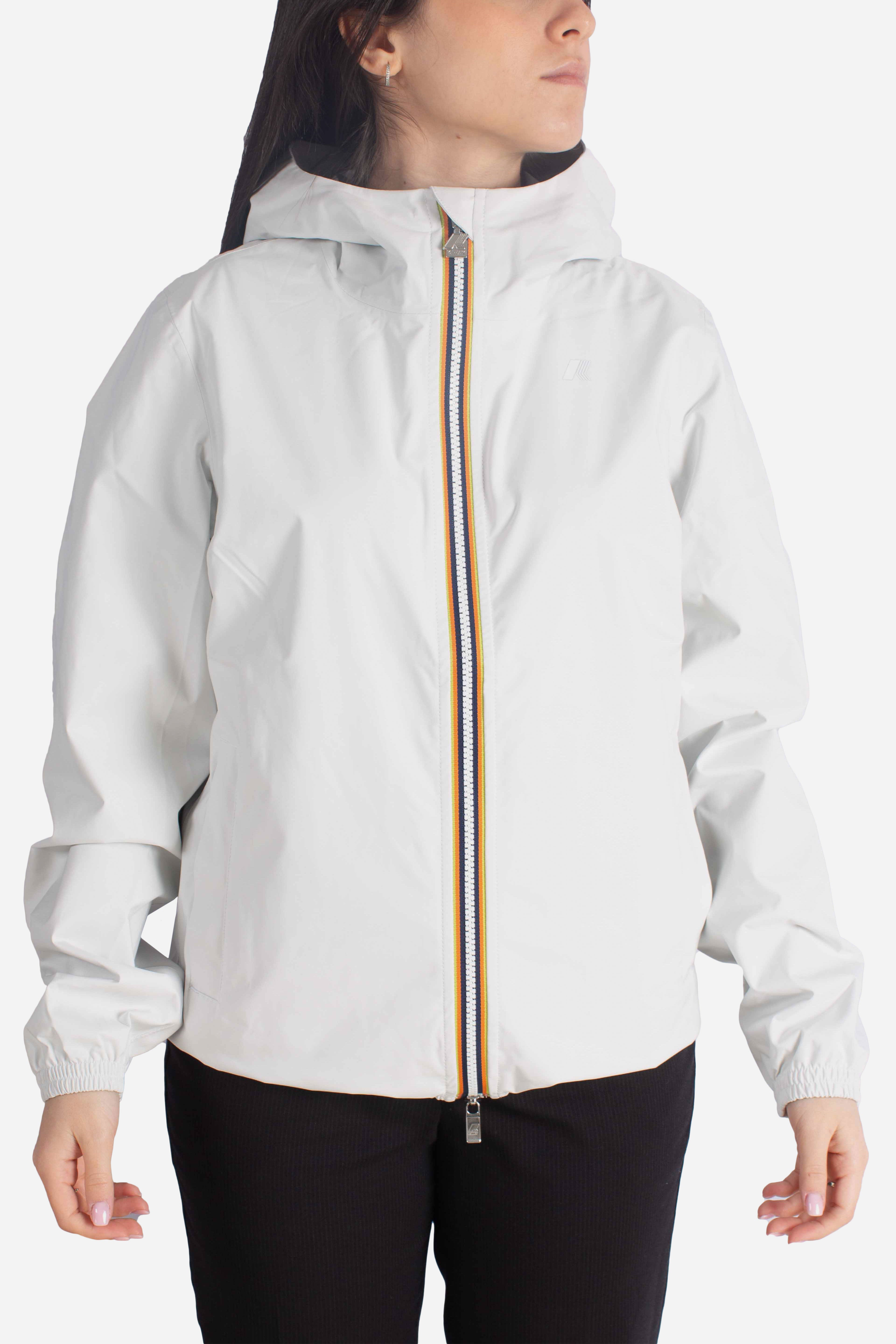 Giacca Impermeabile Slim Fit Lily stretch dot white