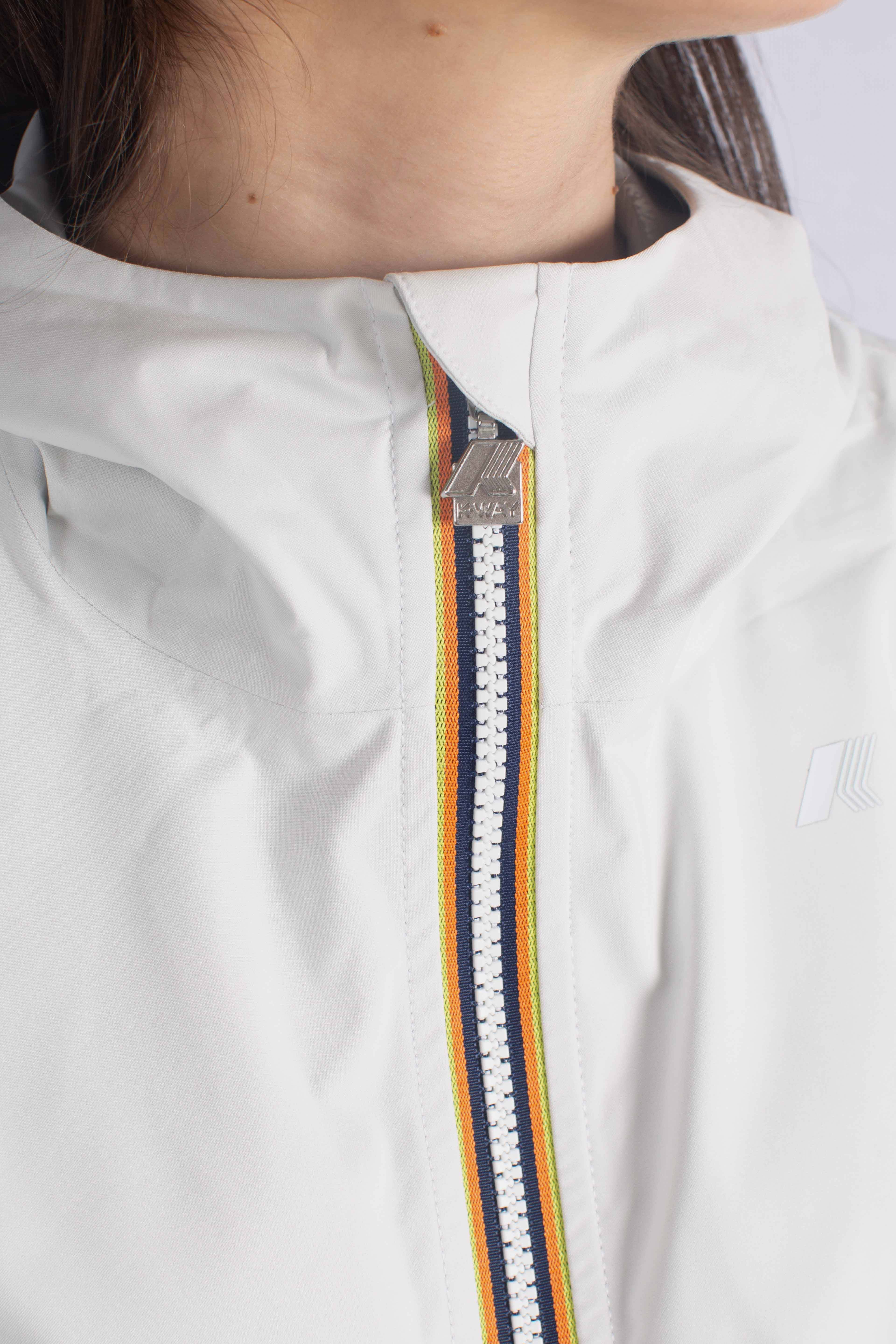 Giacca Impermeabile Slim Fit Lily stretch dot white