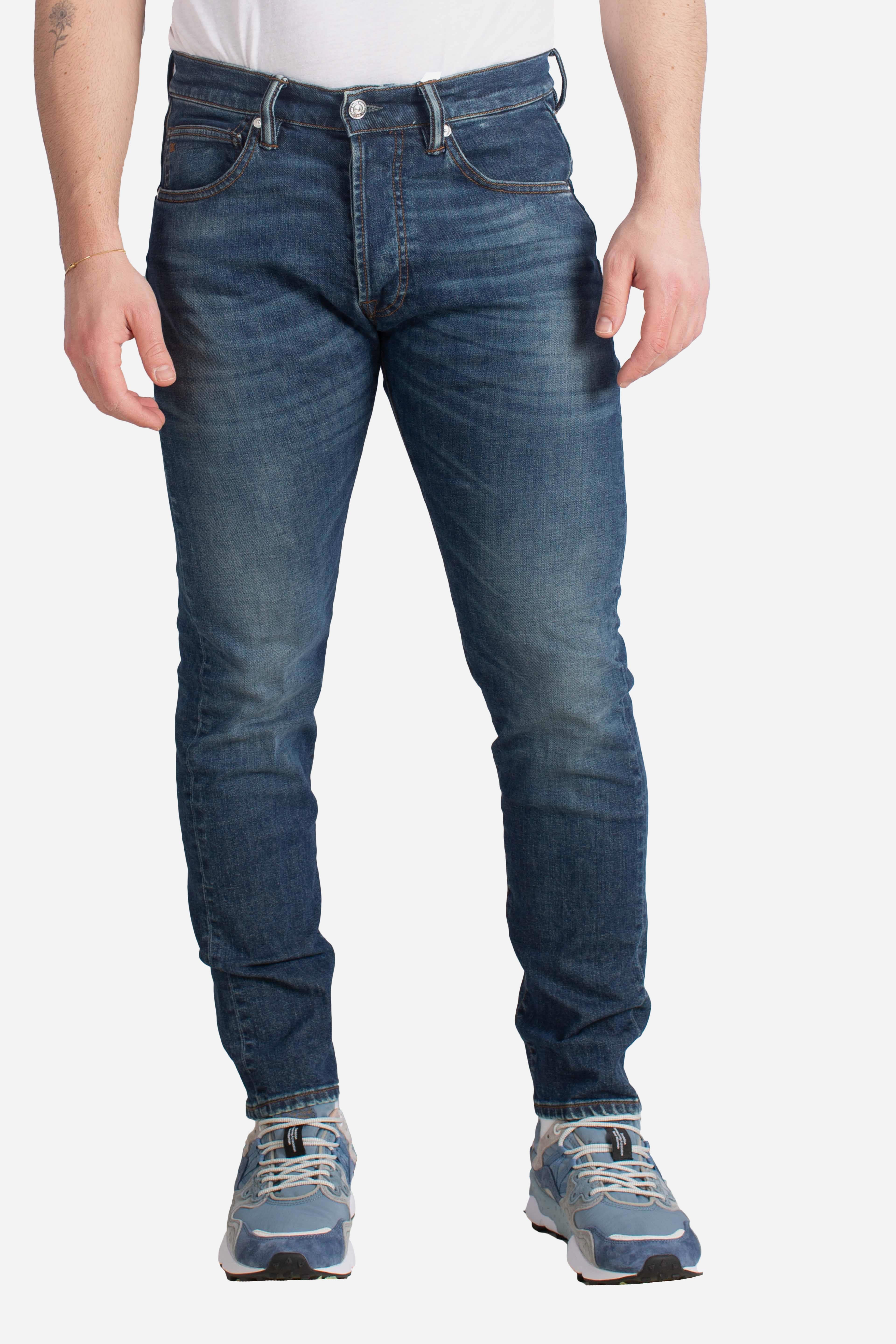 Denim Rock 5 tasche pocket skinny pant blu