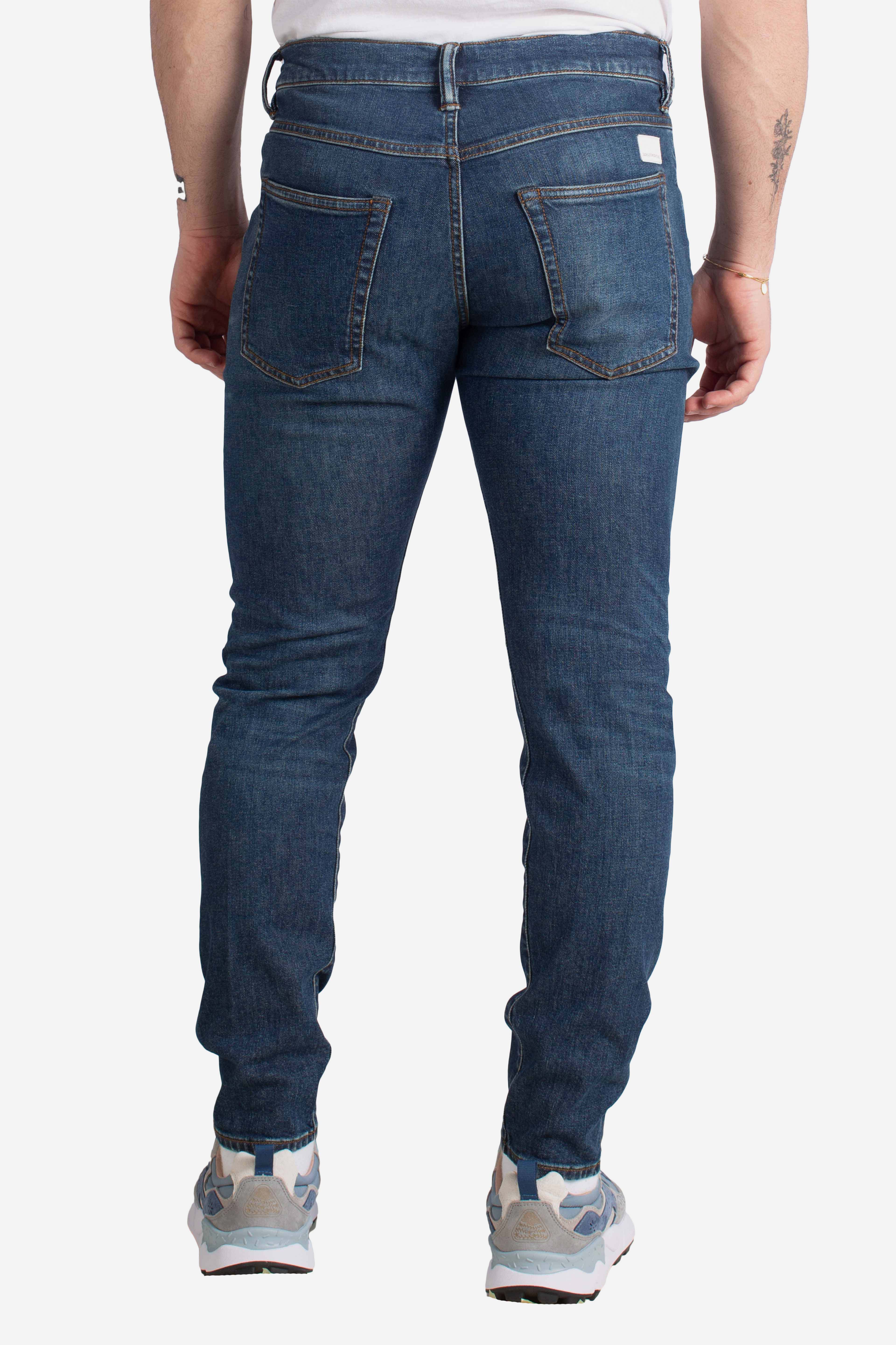 Denim Rock 5 tasche pocket skinny pant blu