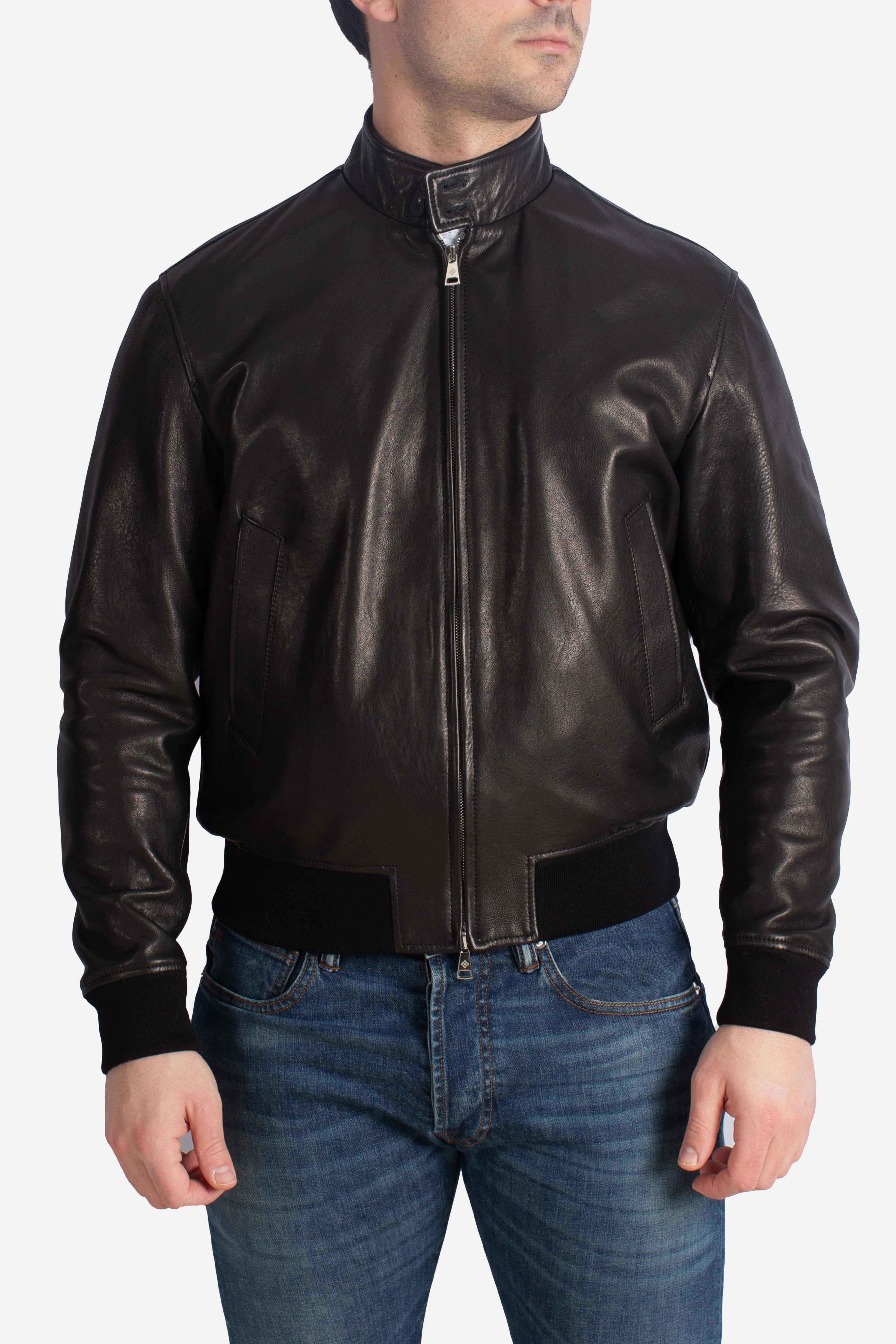 Giubbino Ice Pe in pelle nero