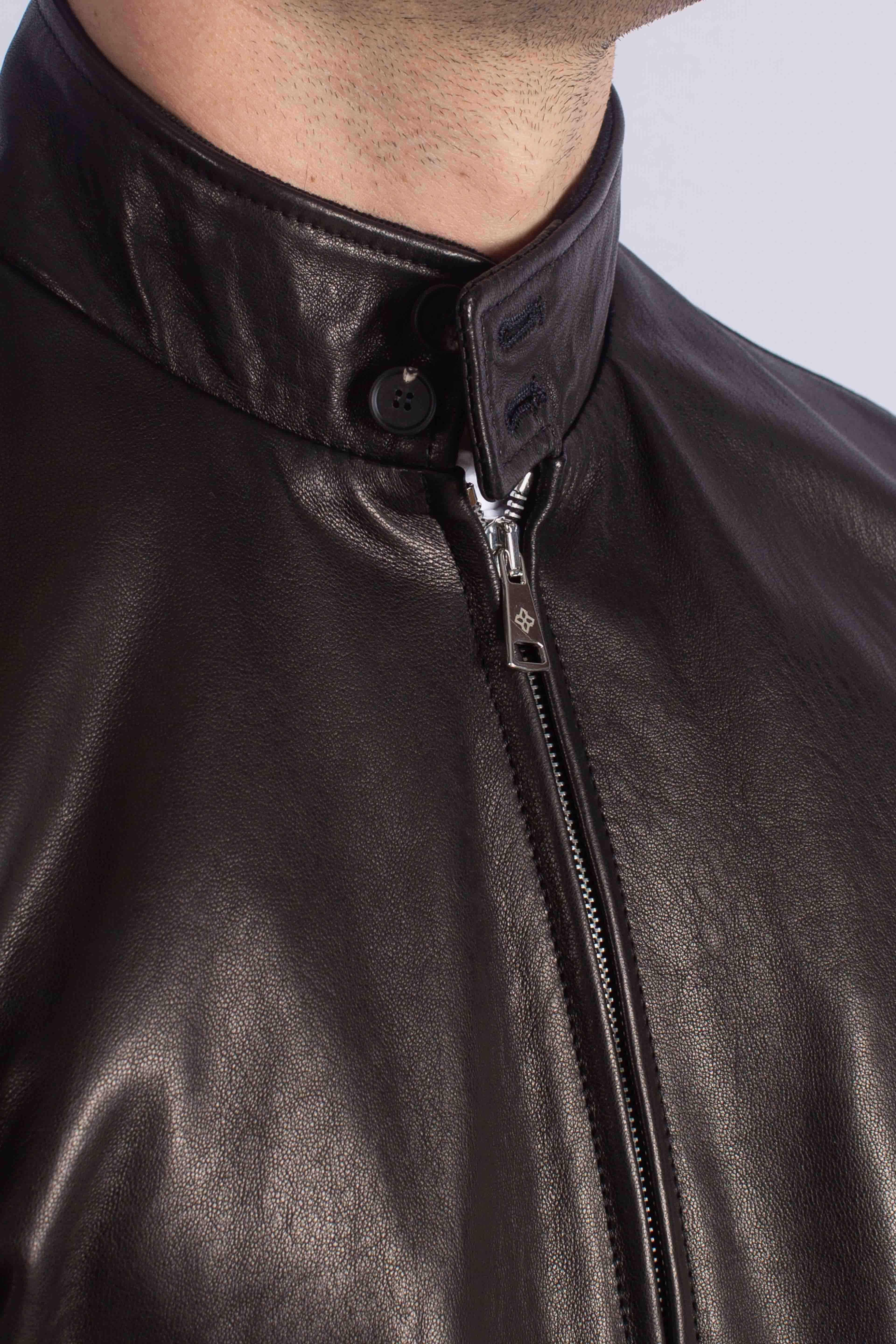 Giubbino Ice Pe in pelle nero