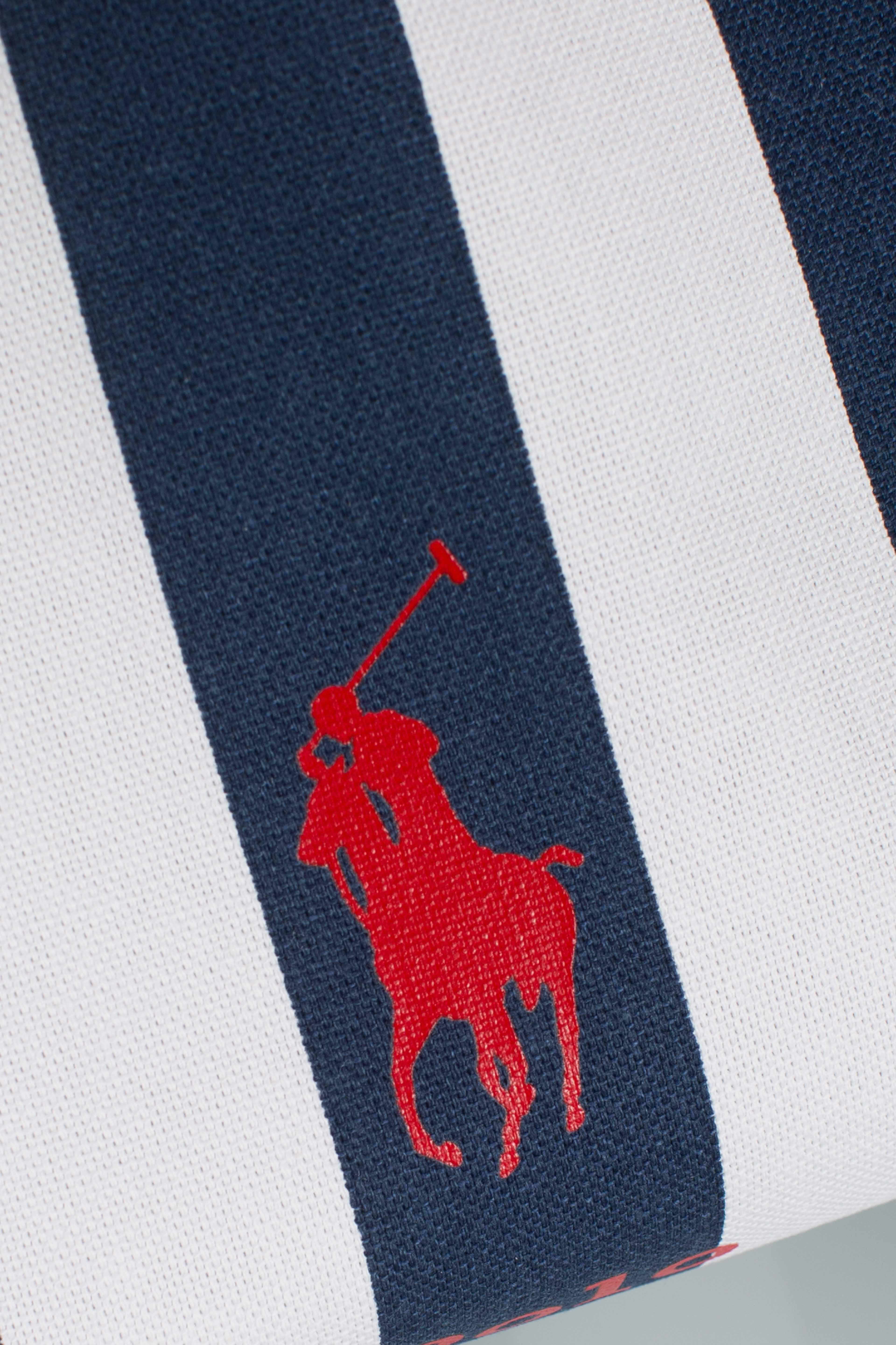 Borsa Tote Polo Play piccola in pelle black