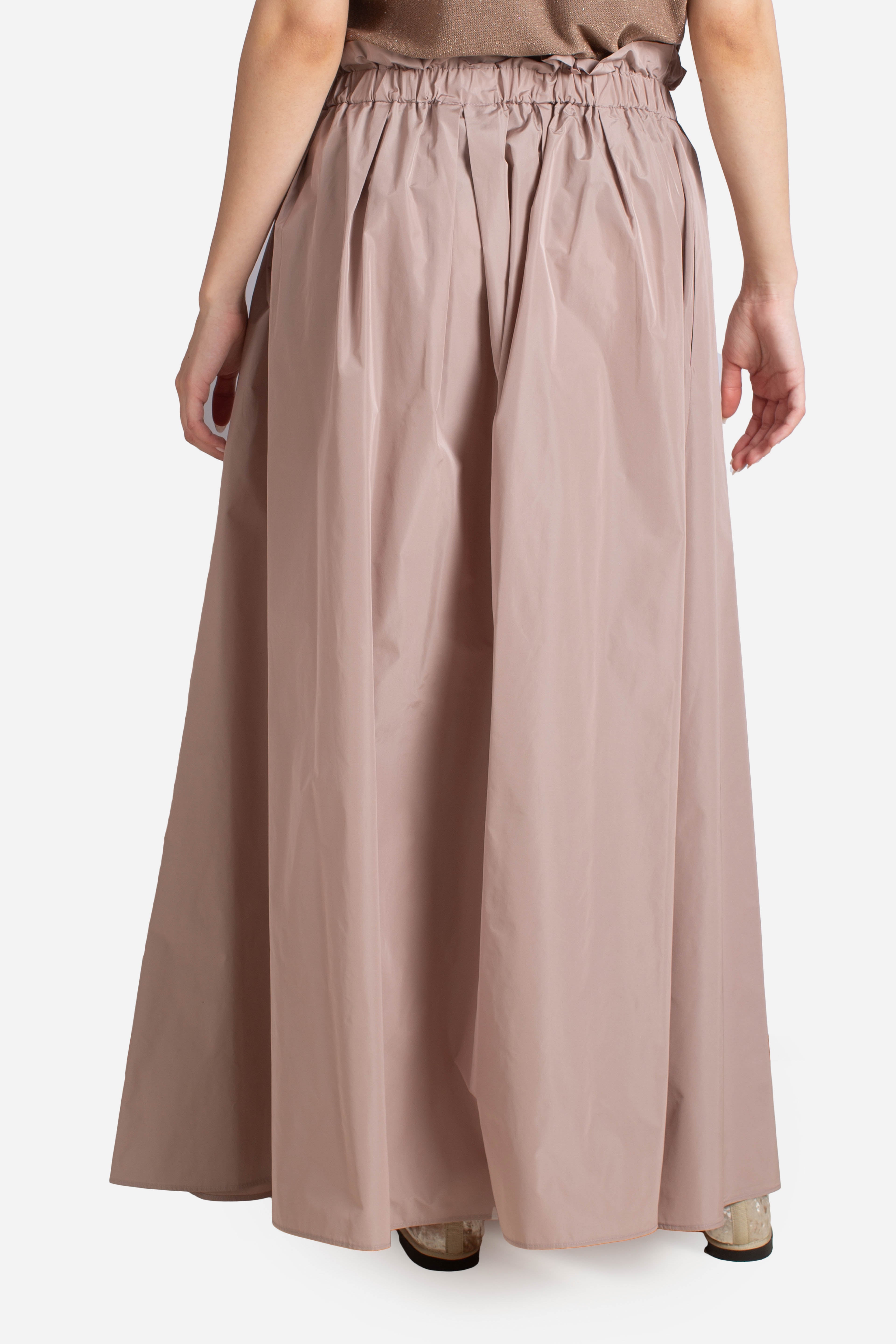 Gonna in new techno taffetà cipria