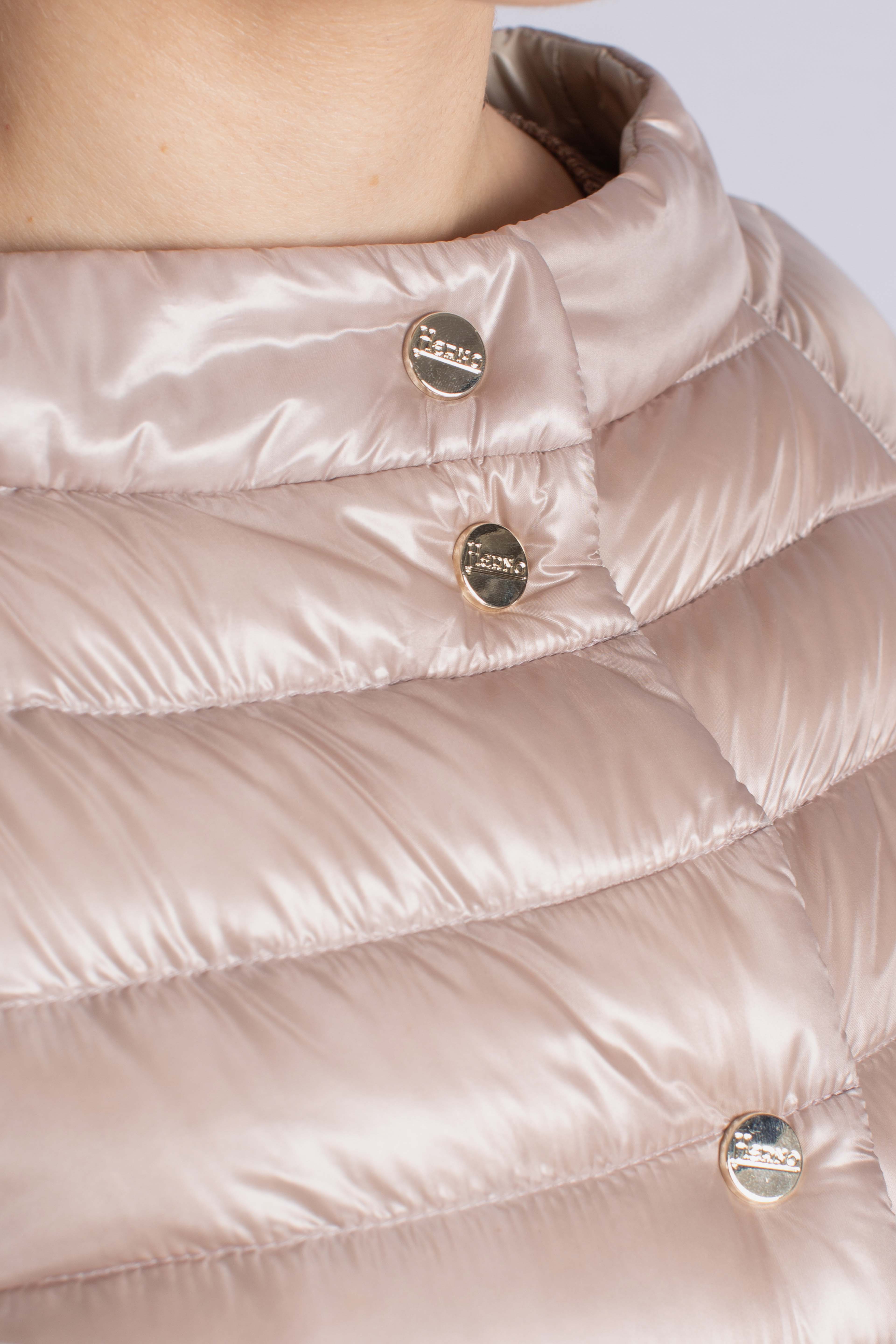 Piumino giacca donna rosa chiaro chantilly reversibile