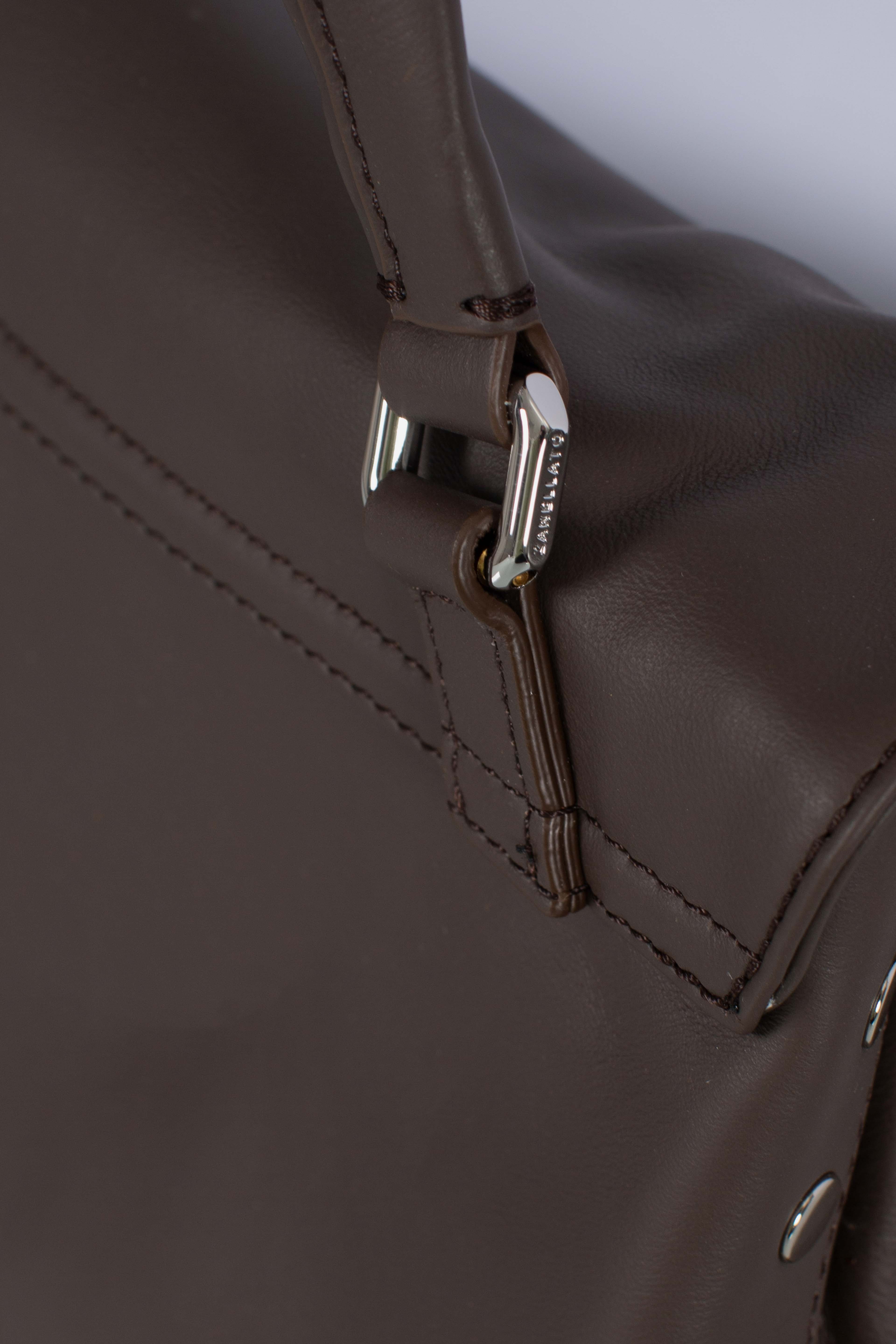 Borsa Postina S Saeta brown gianduiotto