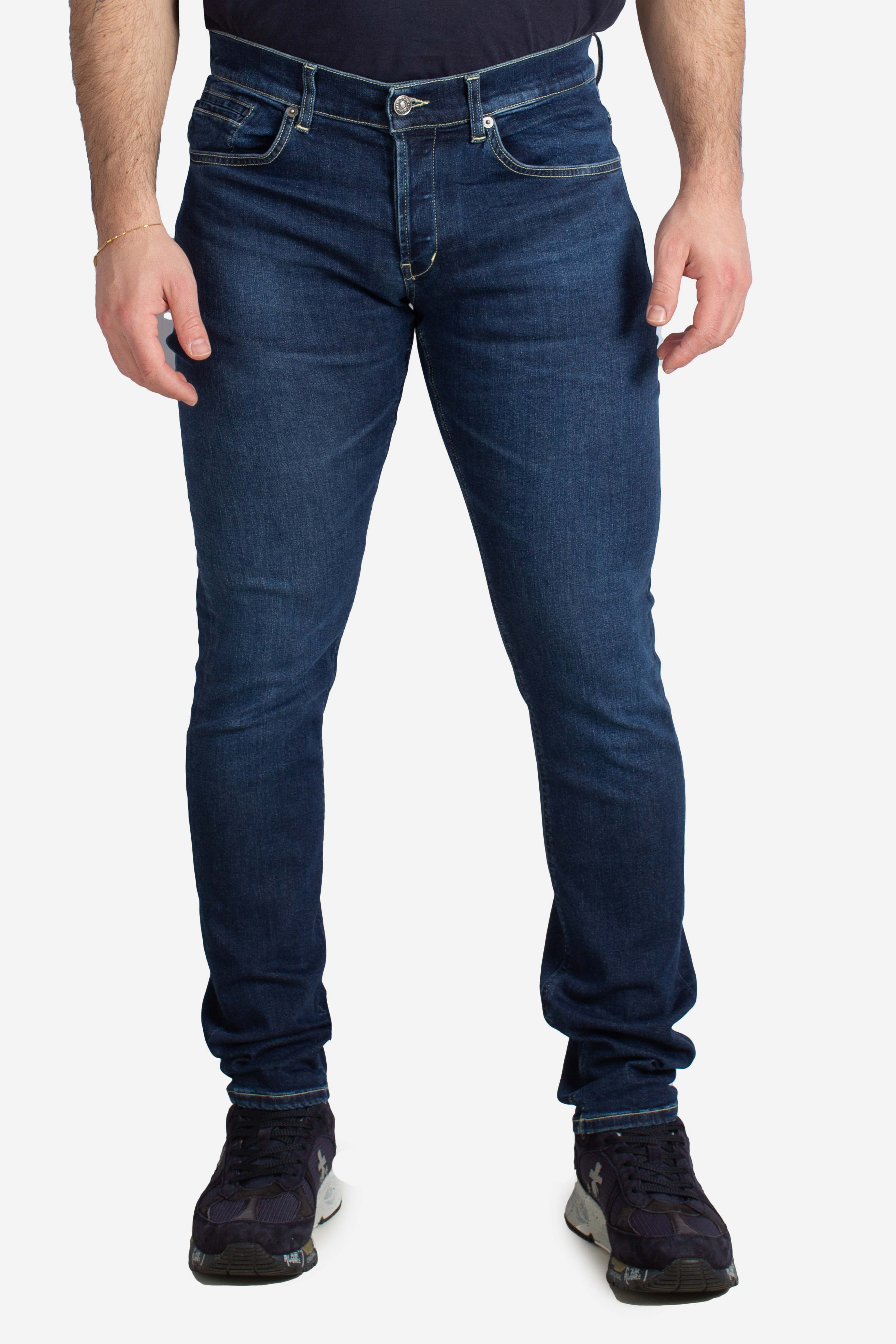 Jeans 5 tasche skinny George blu 11oz alta elasticità