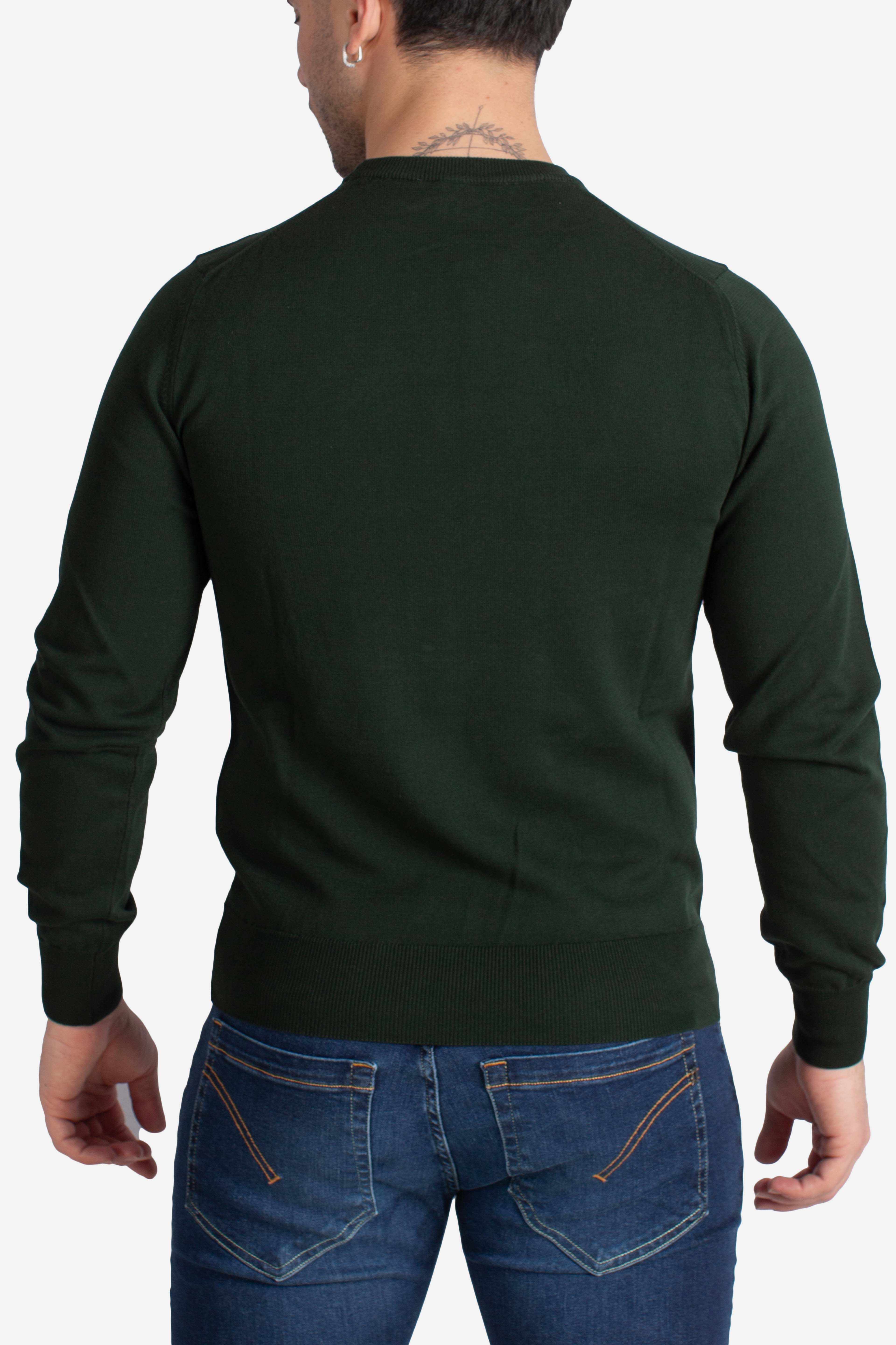 Maglia Sebastien cotton ps green deep forest