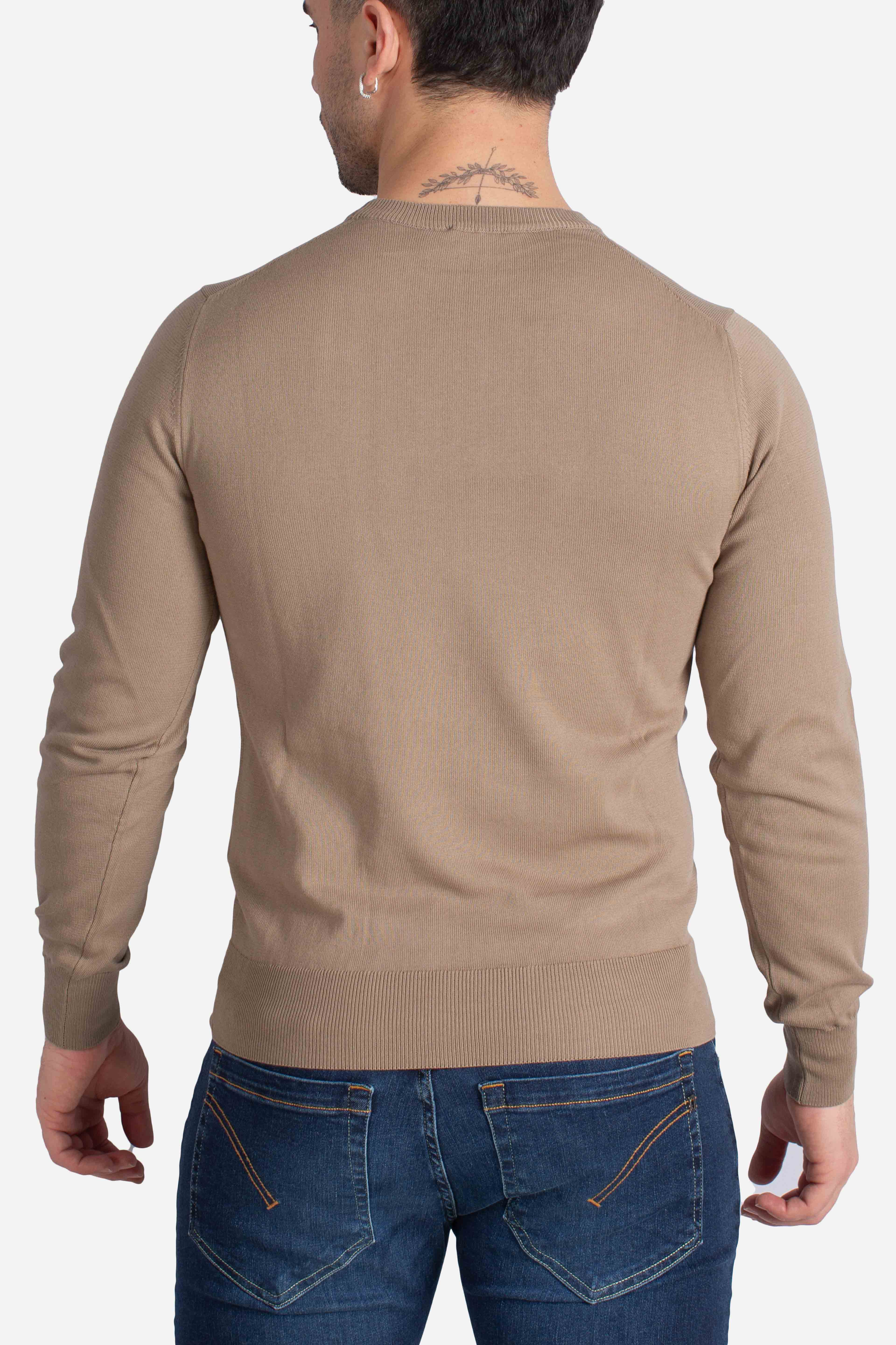 Maglia Sebastien cotton ps beige taupe