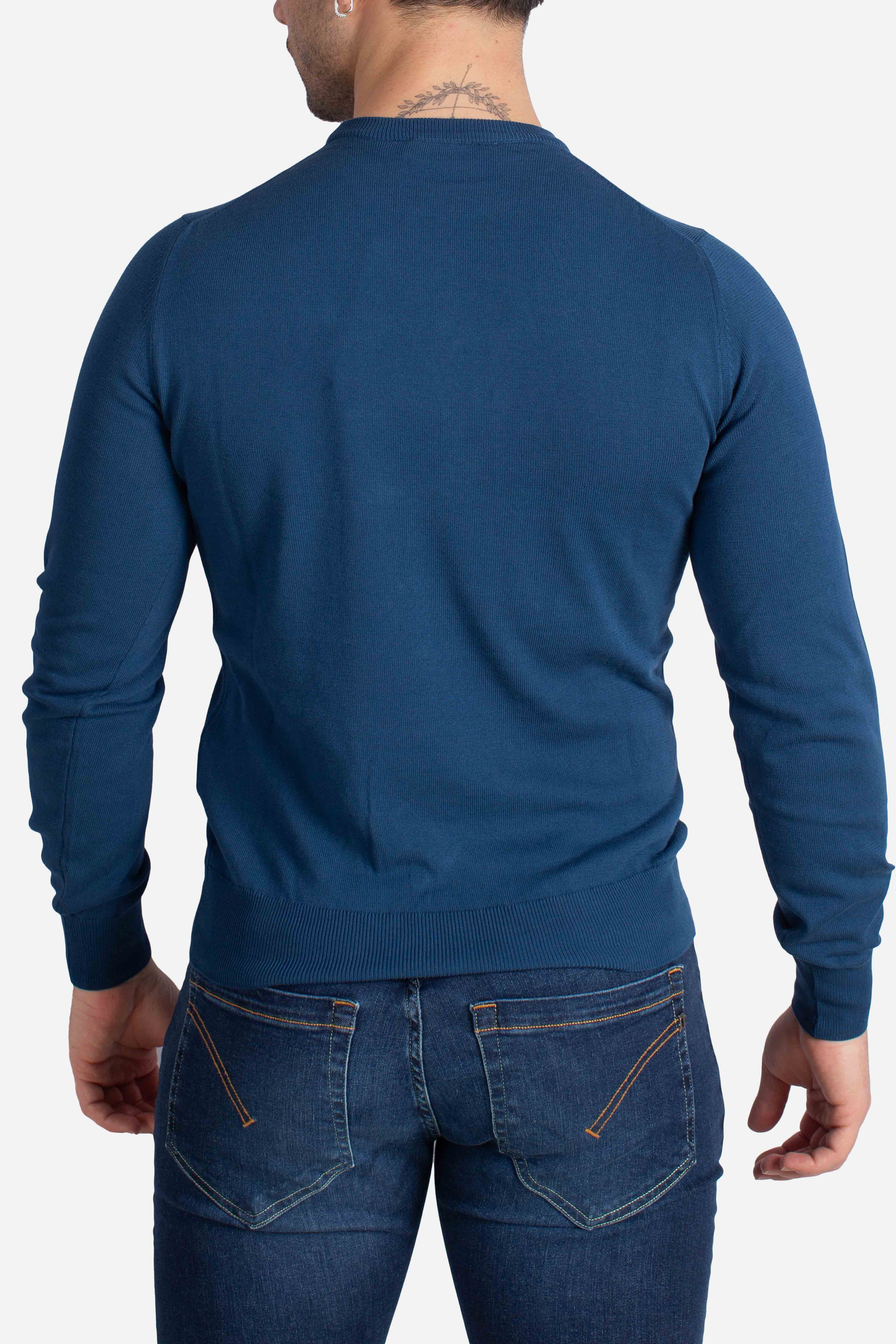 Maglia Sebastien cotton ps blue dk denim