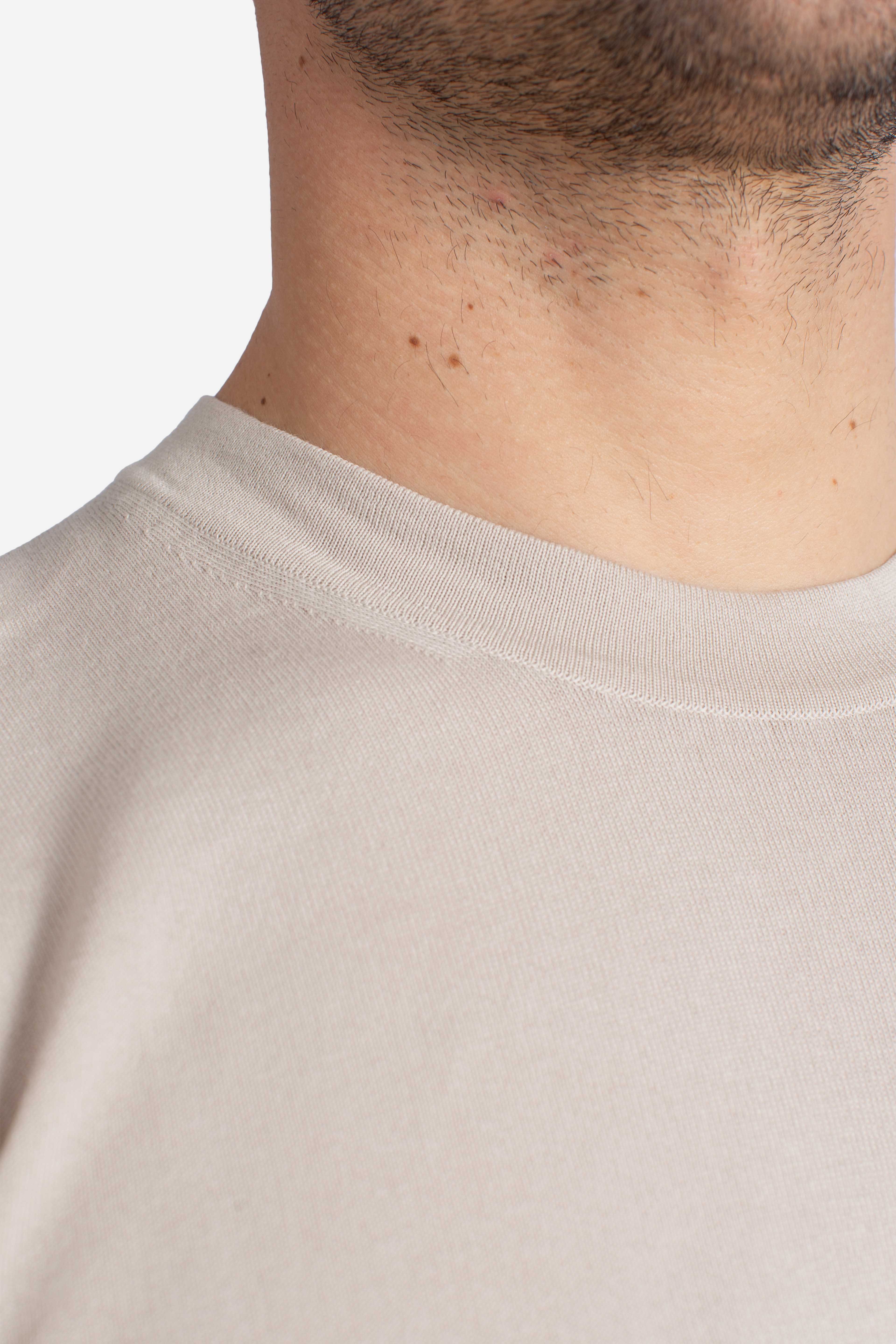 Maglia Combe in cotone beige lt