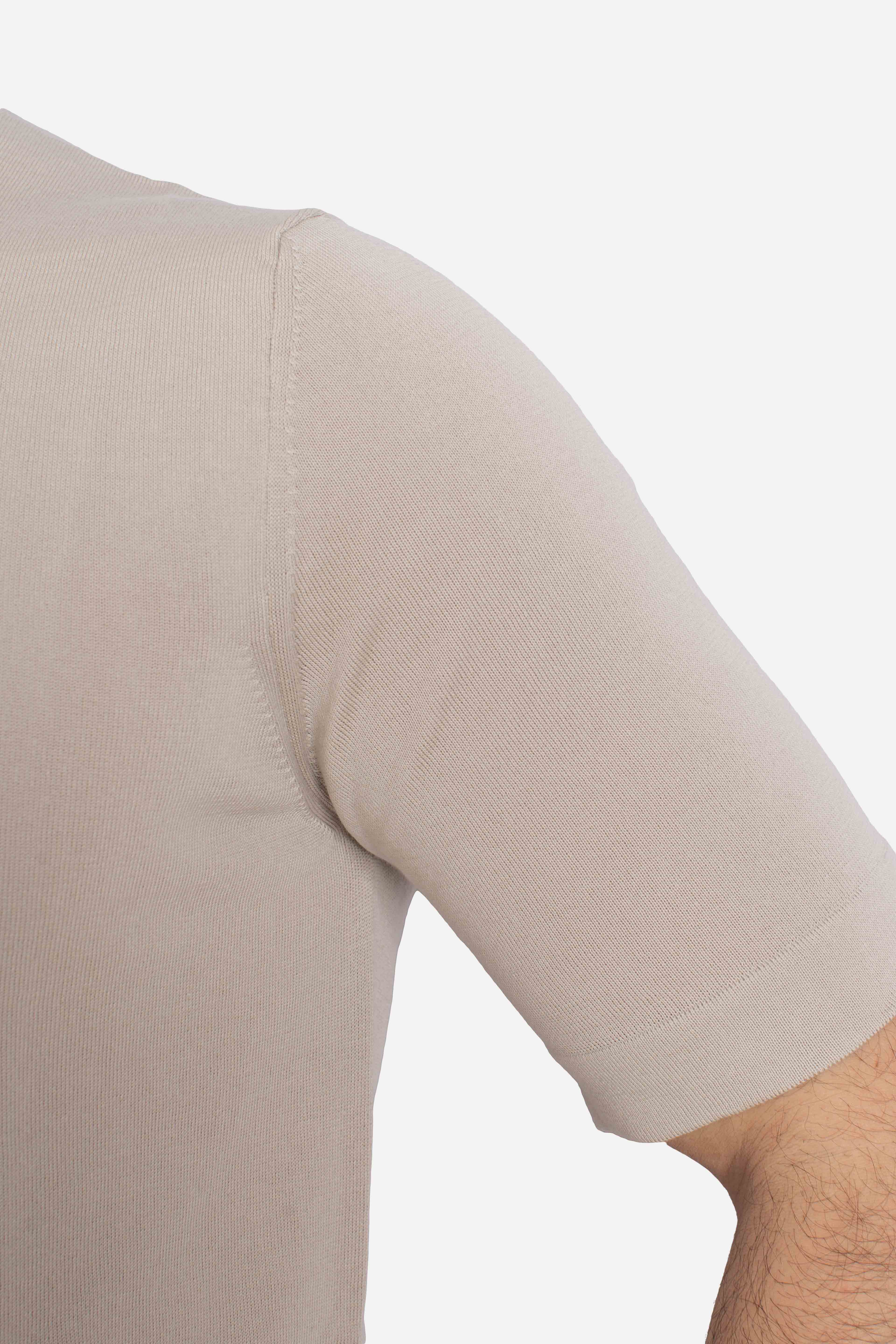 Maglia Combe in cotone beige lt