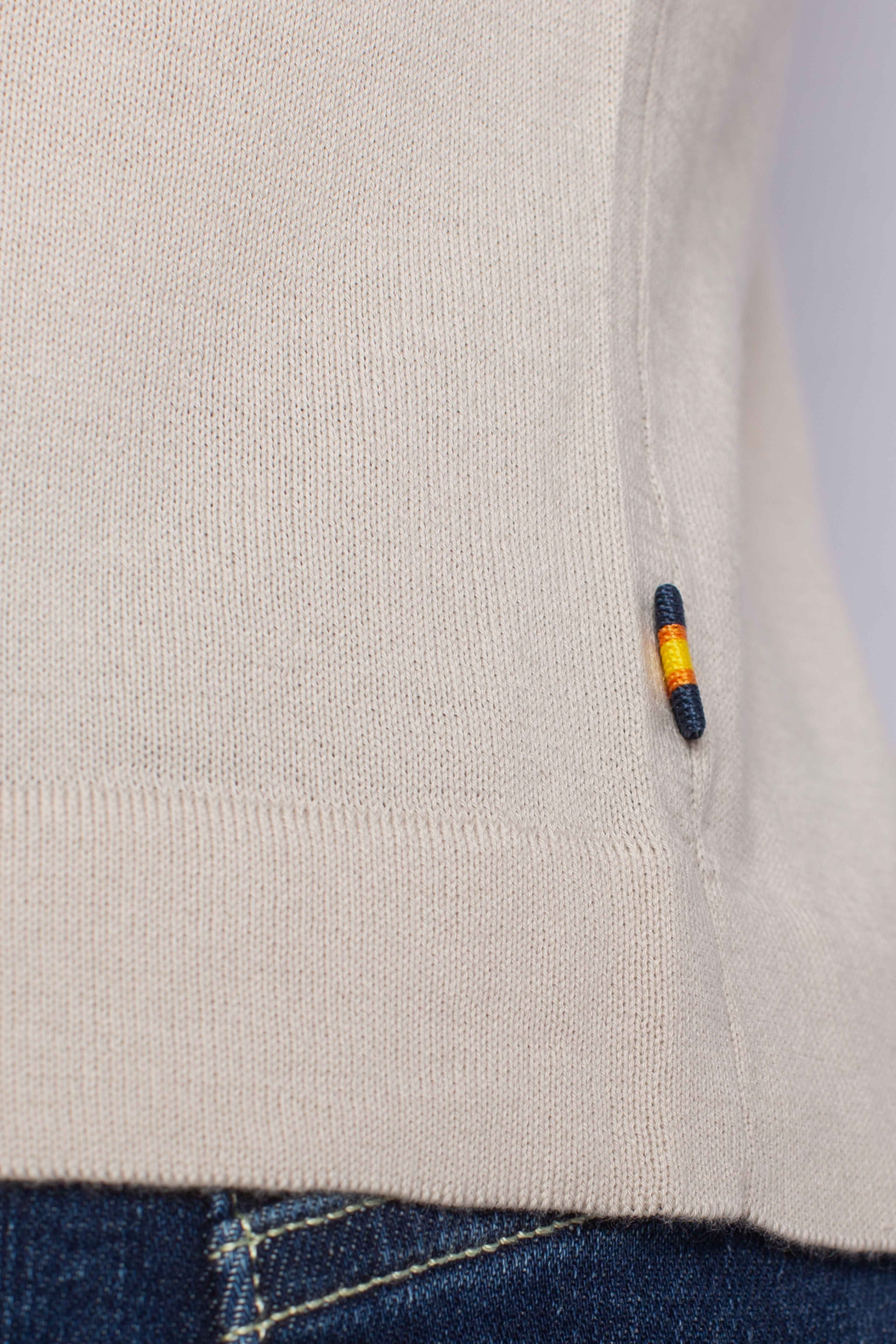 Maglia Combe in cotone beige lt