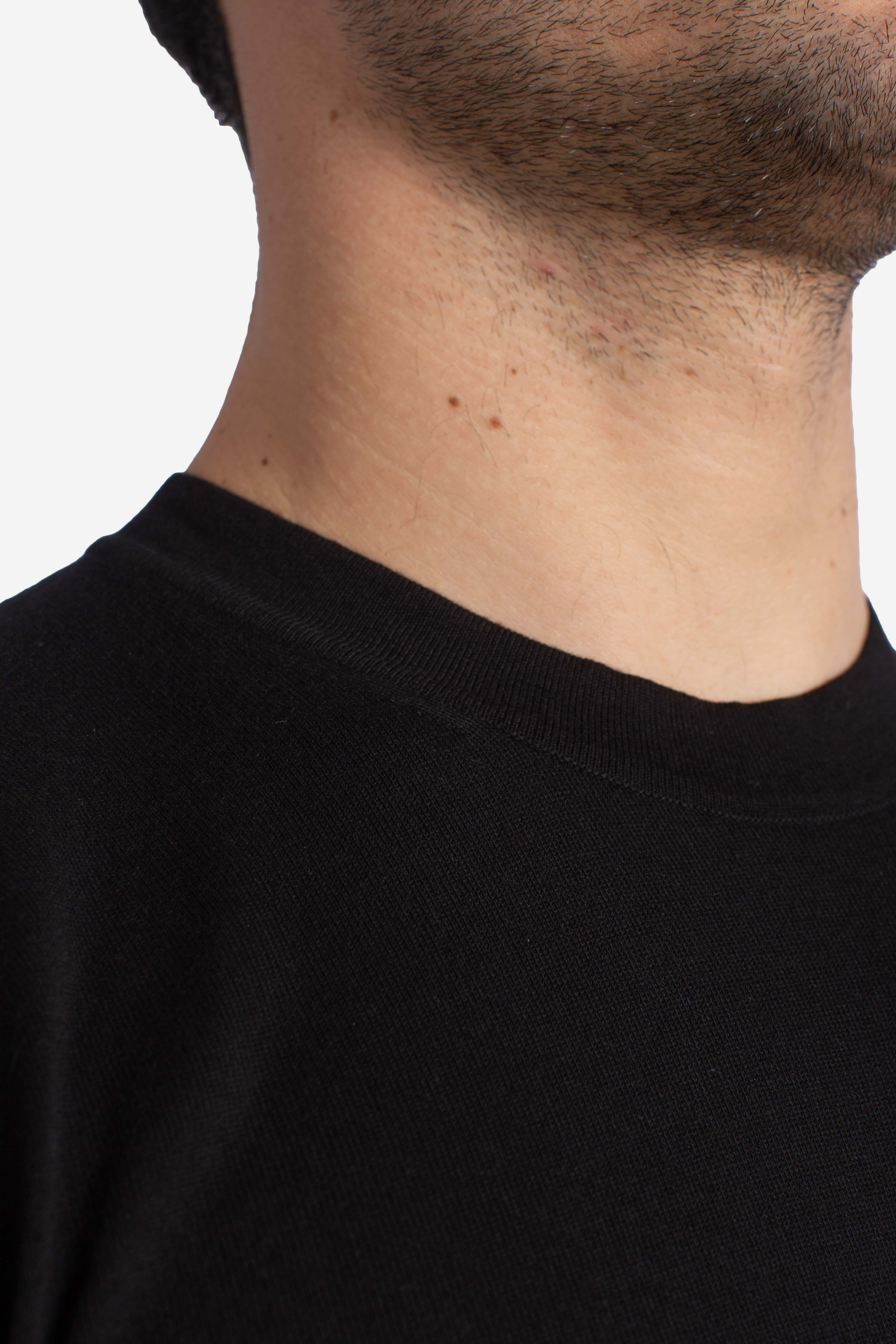 Maglia Combe in cotone black pure