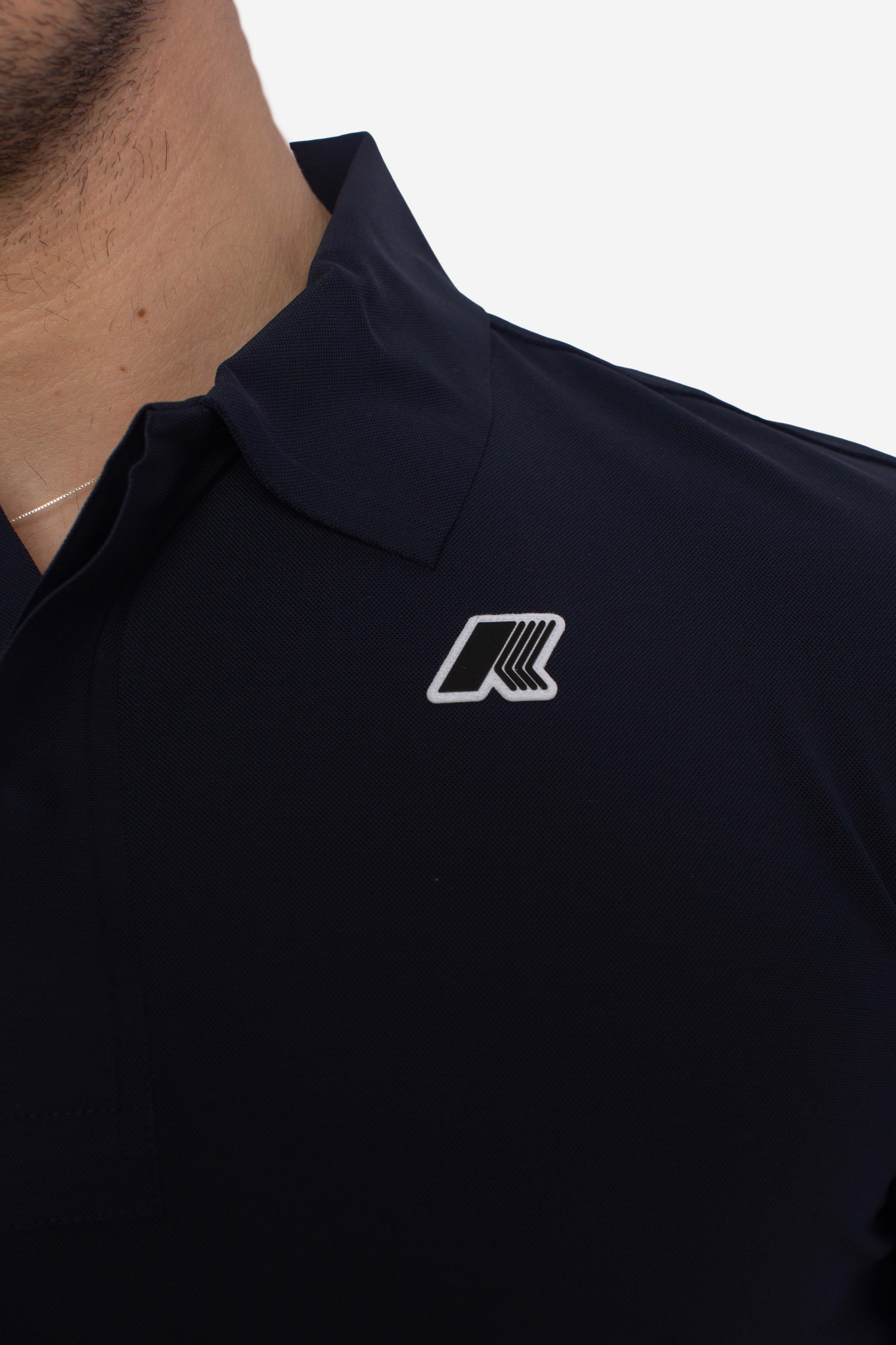 Maglia polo tecnica Swing golf blue depth bw