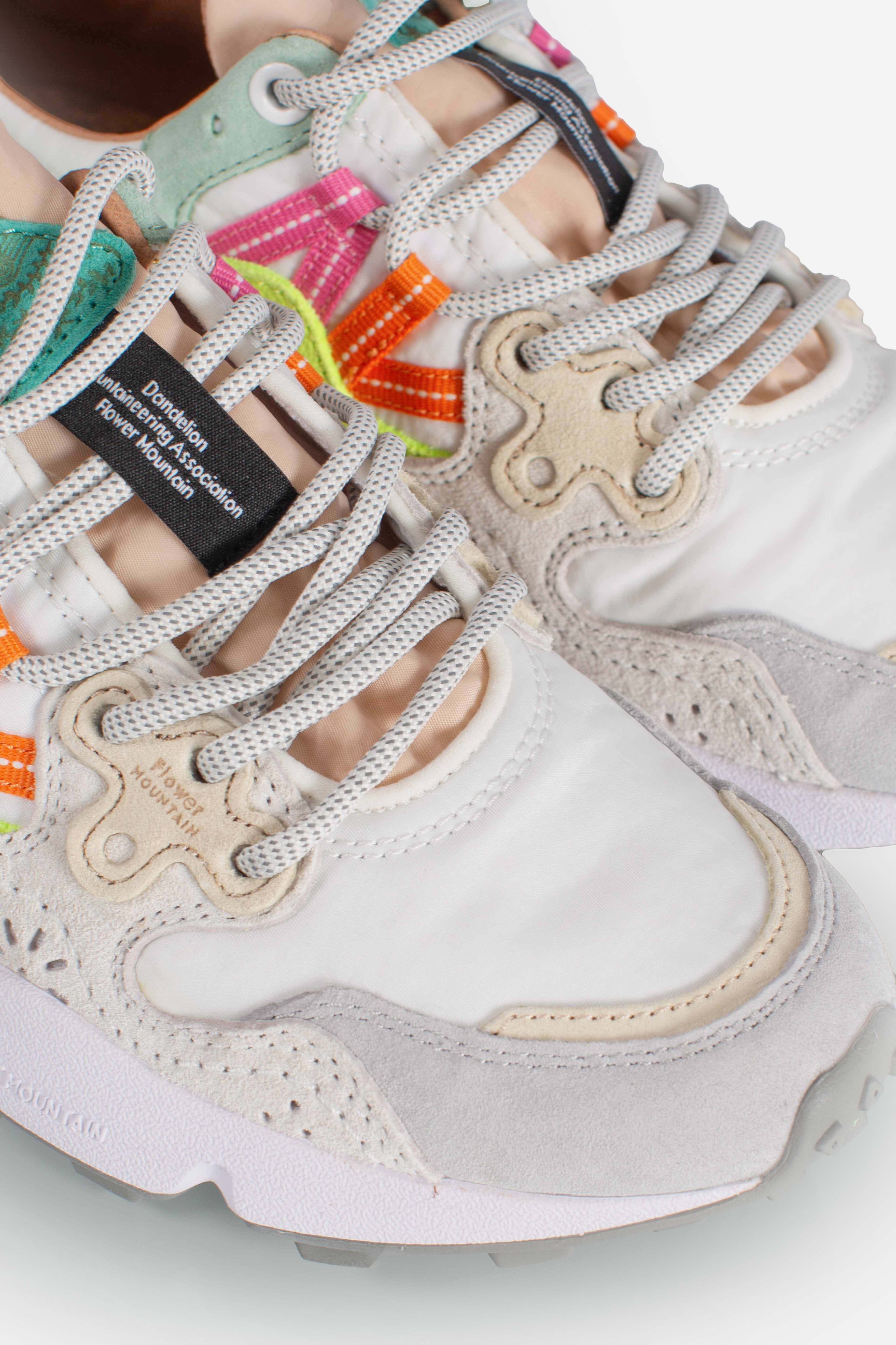 Sneakers Yamano 3 woman white yellow fluo light green