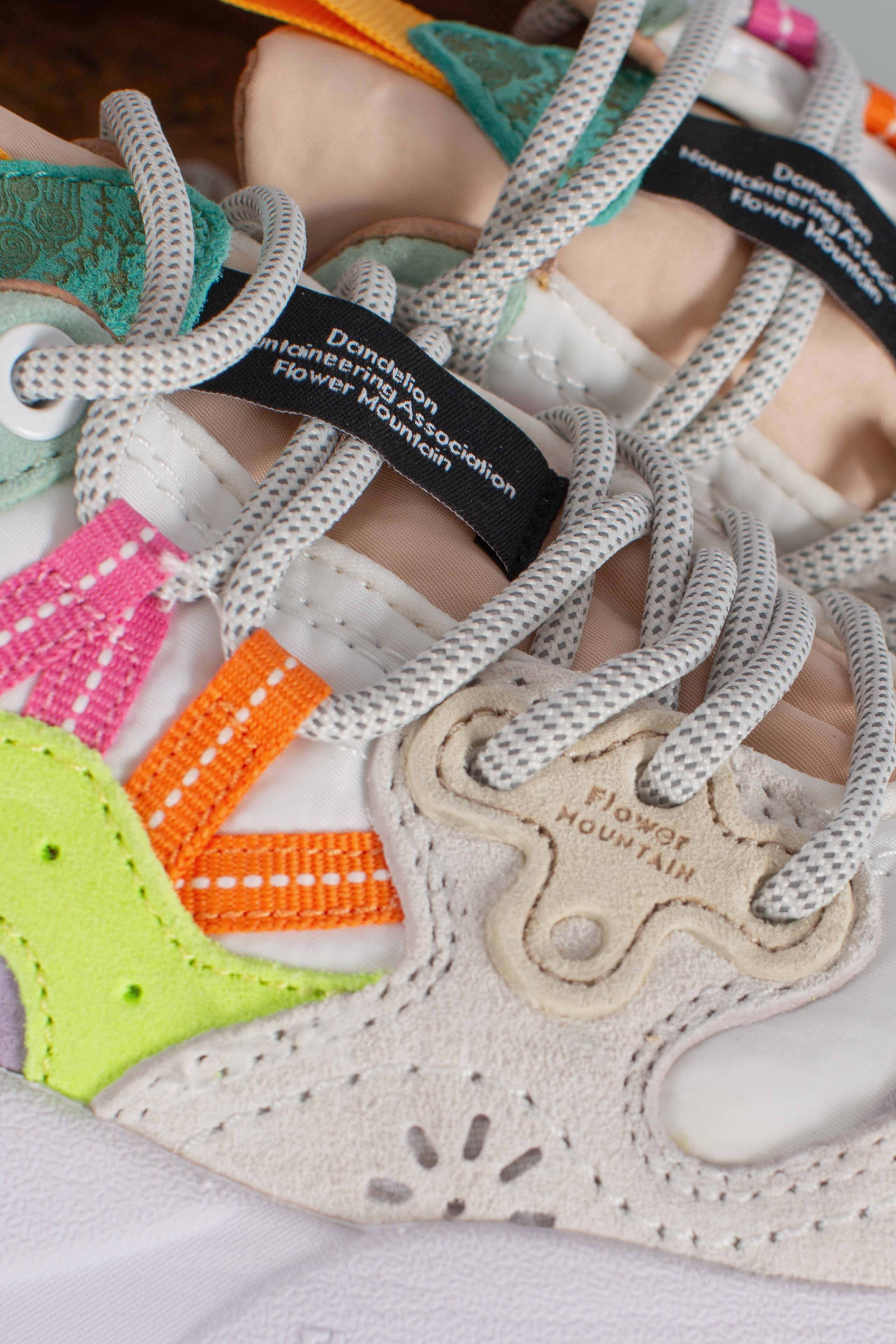 Sneakers Yamano 3 woman white yellow fluo light green