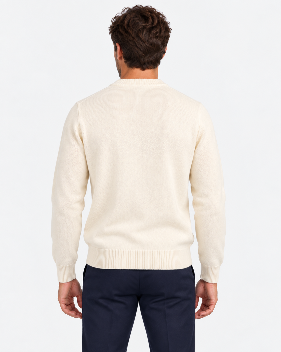 MC2 Saint Barth Maglia Uomo Cortina J’Arrive Panna