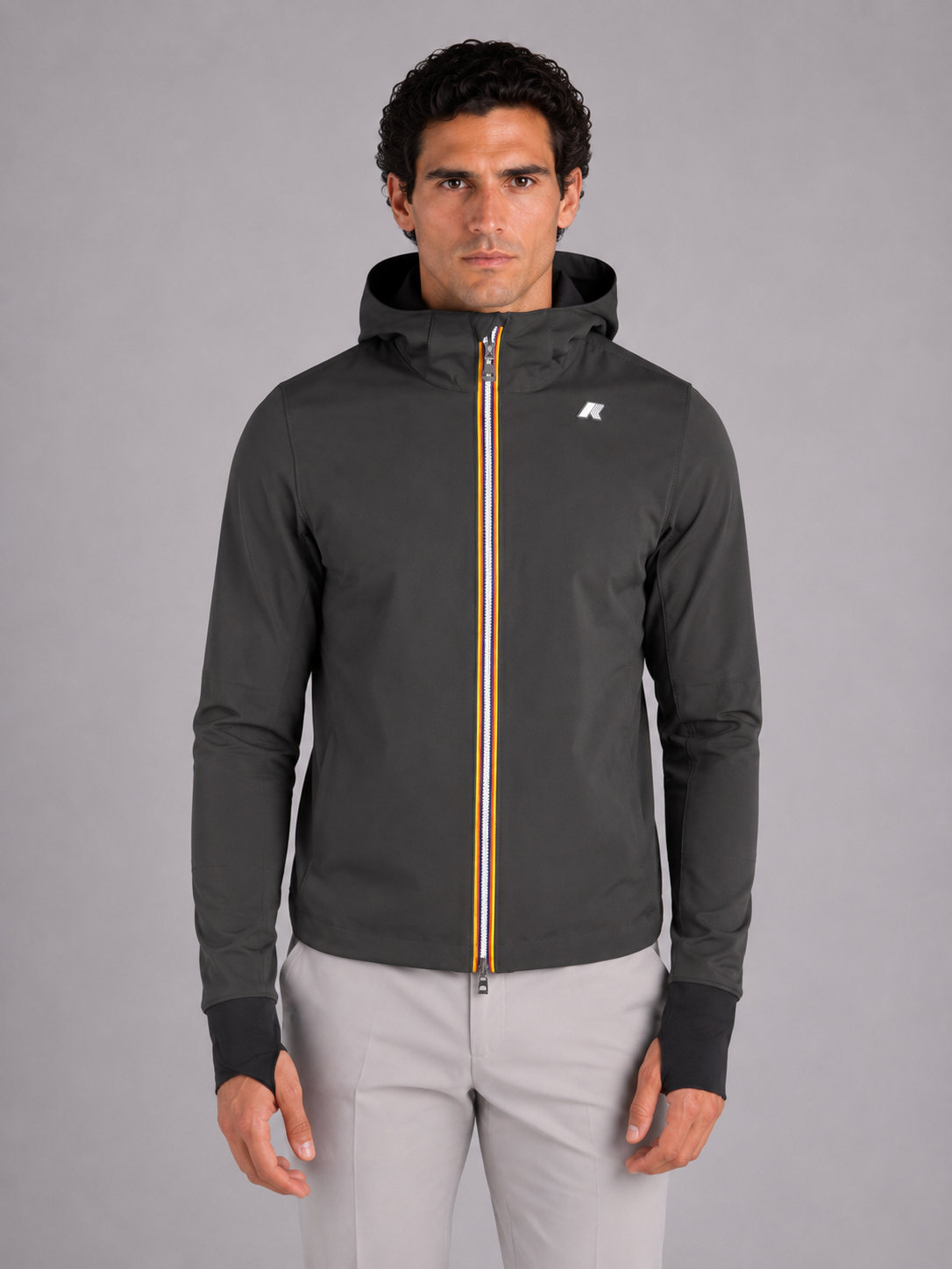 GIUBBINO JACKO BONDED BLACK - BLUE DEPTH