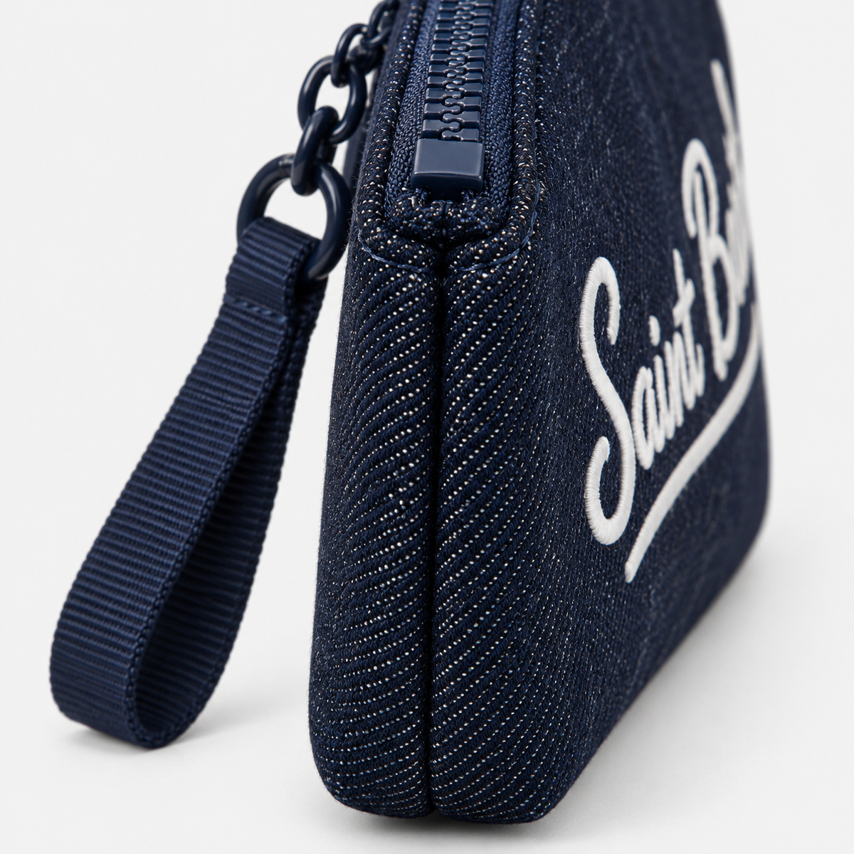 MC2 Saint Barth Pochette Donna Aline Mini in Denim Blu Scuro