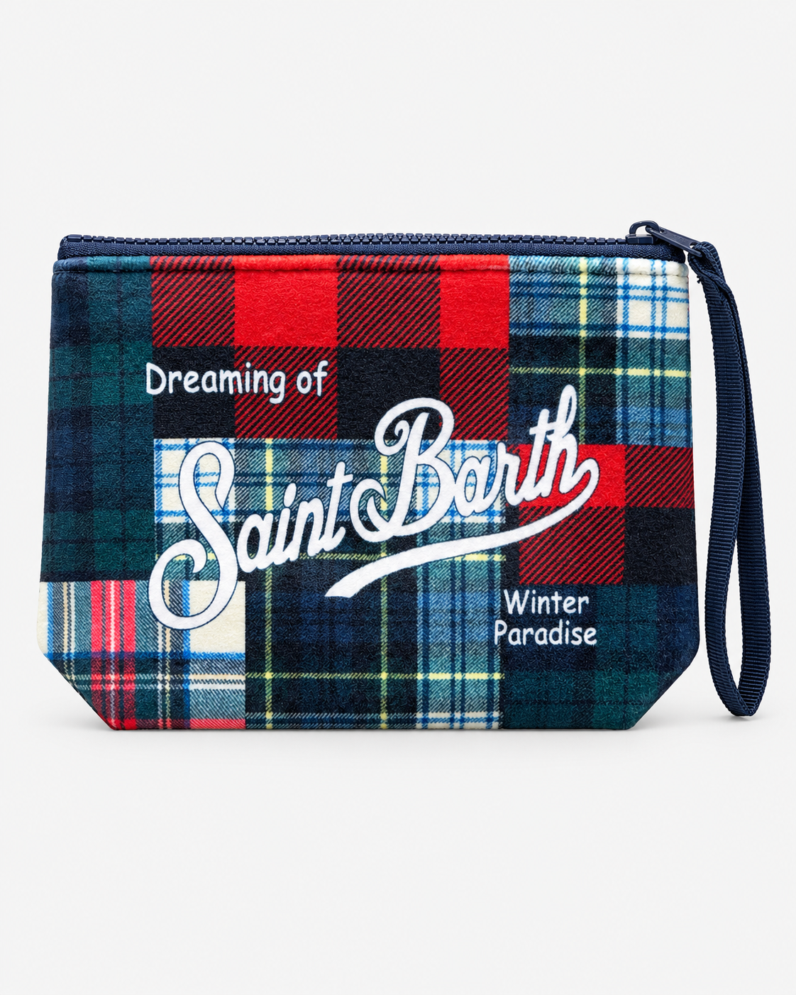 MC2 Saint Barth Pochette Donna Aline Tartan Patchwork Multicolore