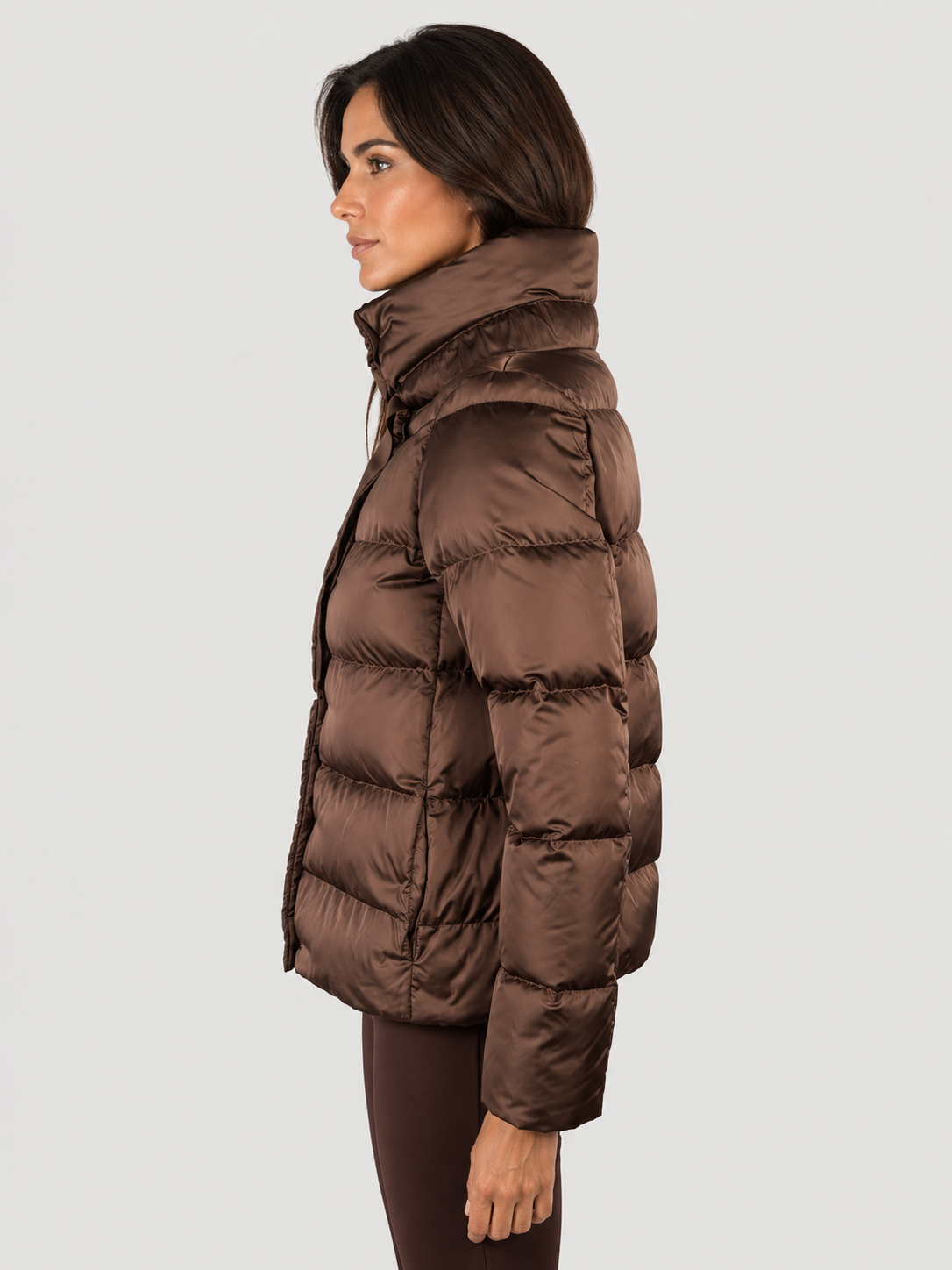 CAPPA IN SATIN FONDENTE