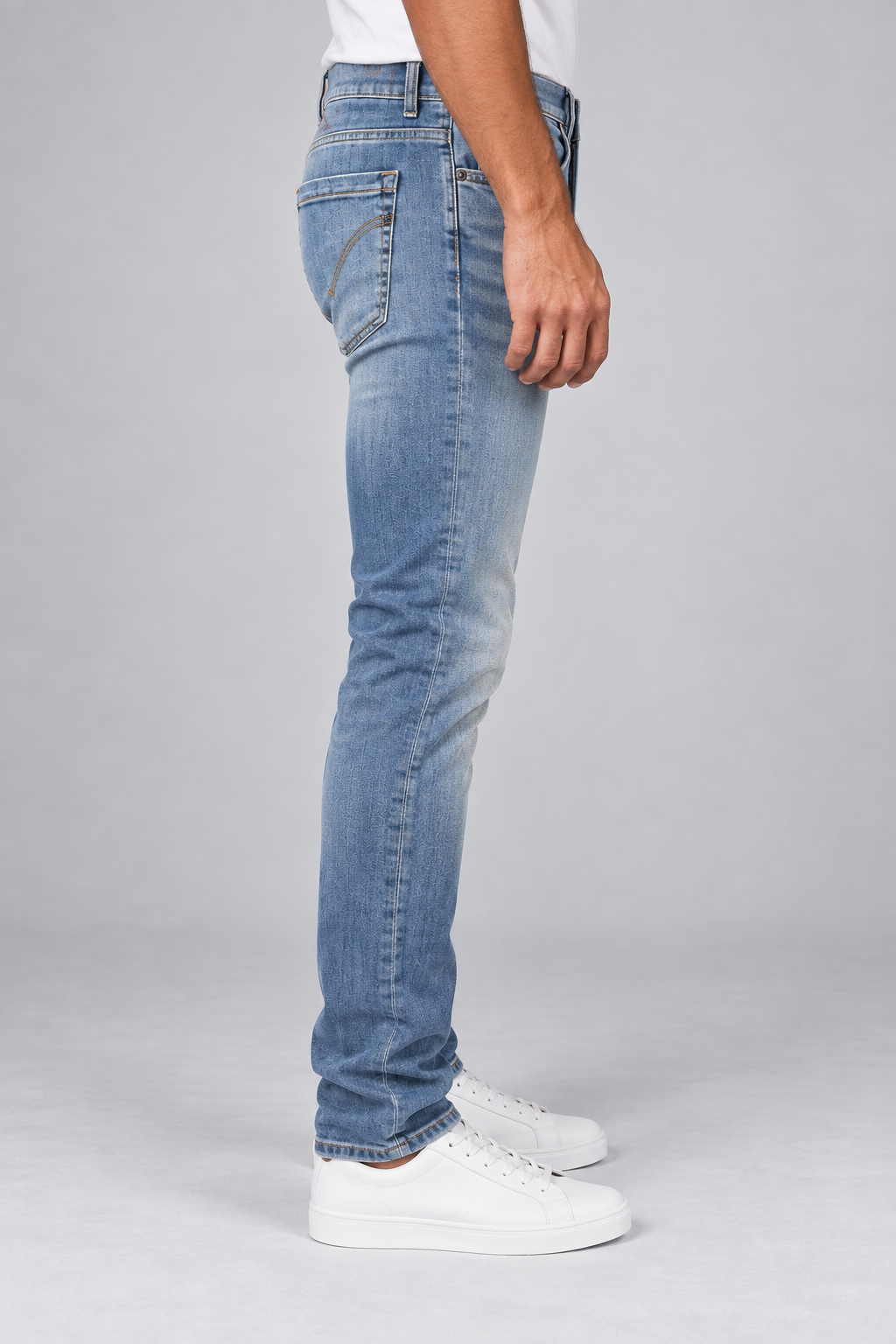 Dondup Jeans Uomo George Slim Fit Light Blue