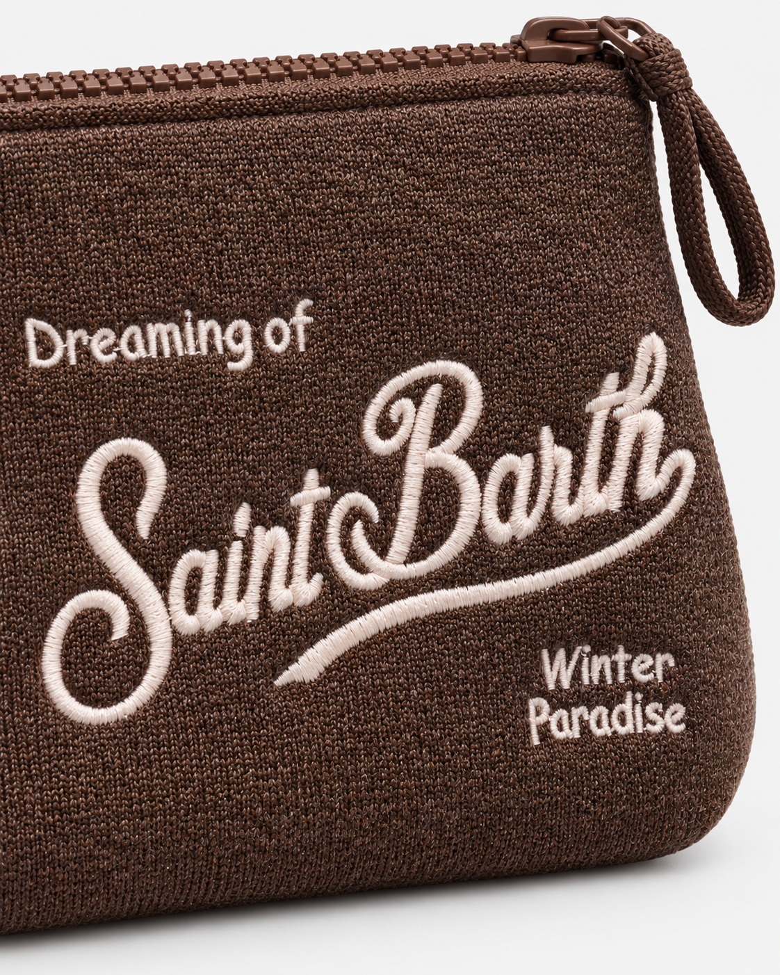 MC2 Saint Barth Pochette Donna Aline Wool Marrone