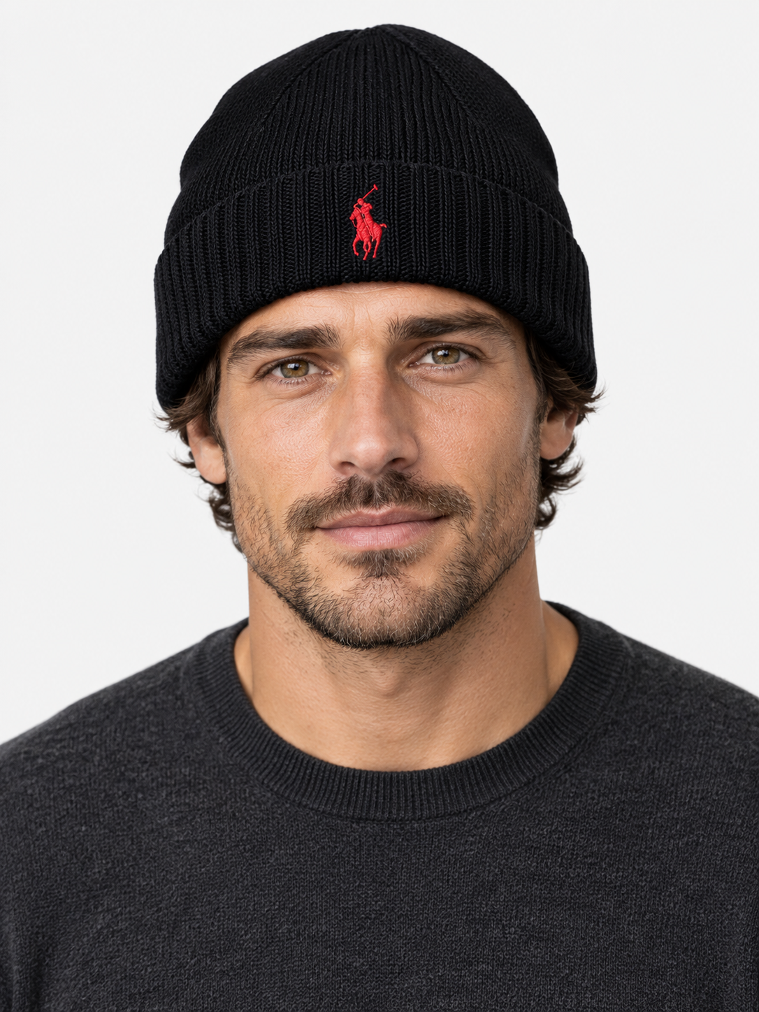 Black wool beanie