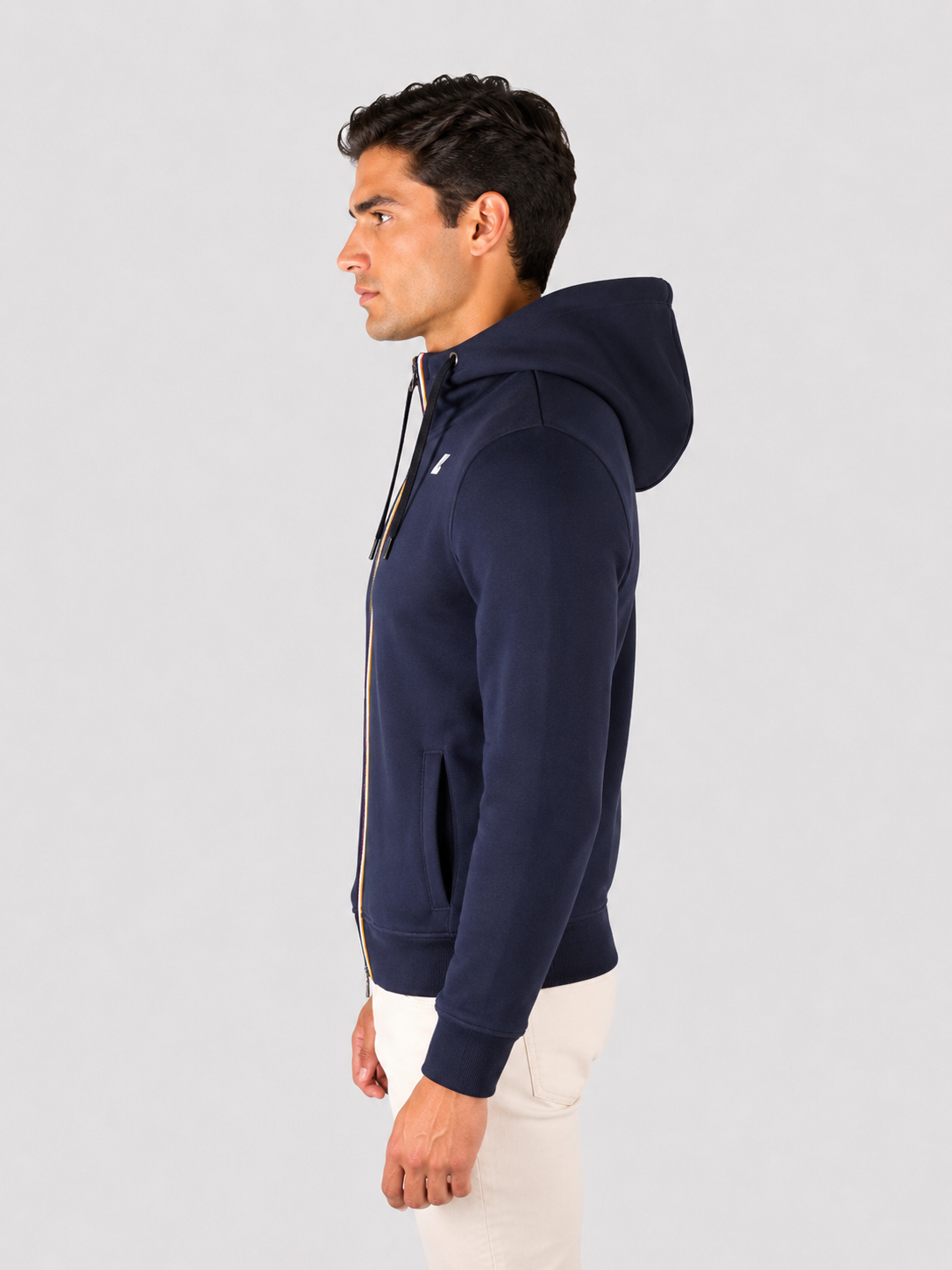 Felpa uomo K-way Rainer Spencer blue depth