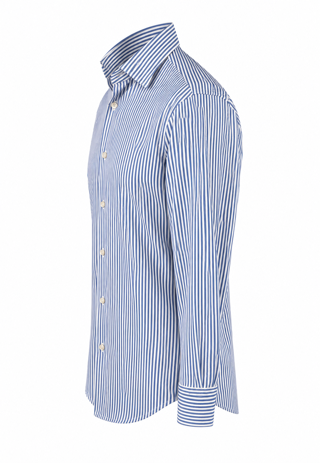 Archivium Camicia Tecnica Uomo a Righe Blu e Bianche