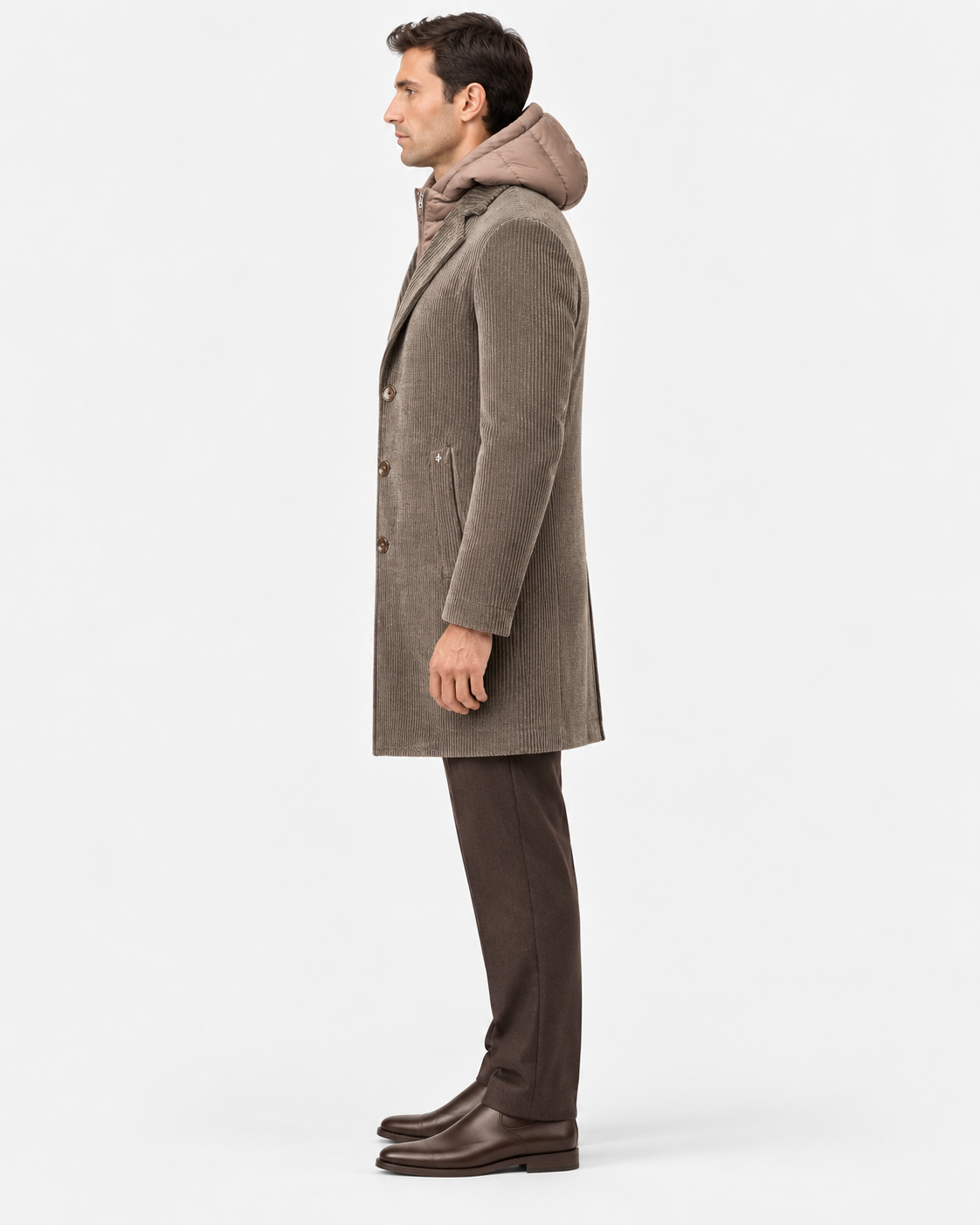 Distretto 12 Cappotto Uomo Alba Moro Doppiopetto