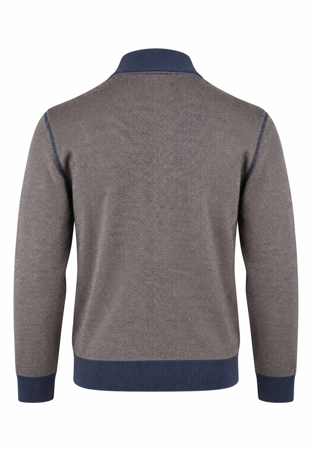 Gran Sasso Cardigan uomo in lana vergine moro blu