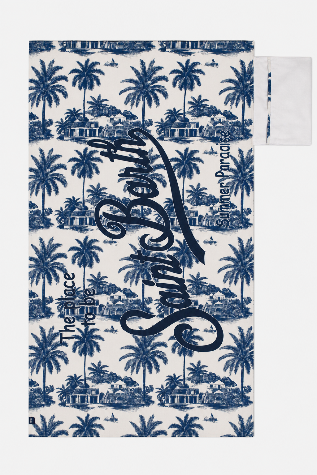 Telo mare Aidan con stampa toile de Jouy e logo | Special edition